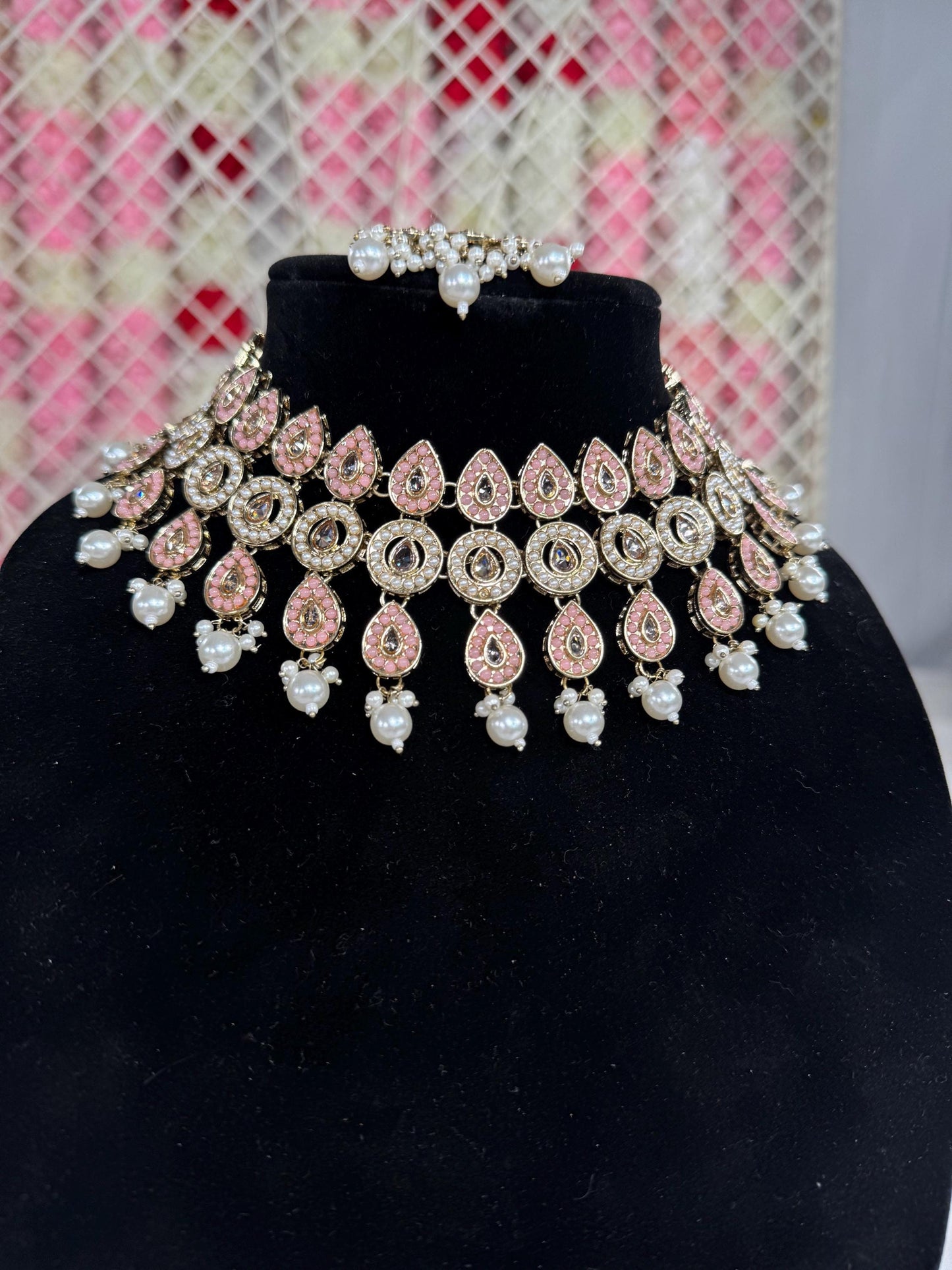 Indian jewlery set/Necklace Set/ Choker/ Bollywood Jewelry/ Indian jewelry/ Pakistani necklace/ punjabi necklace/bridal/
