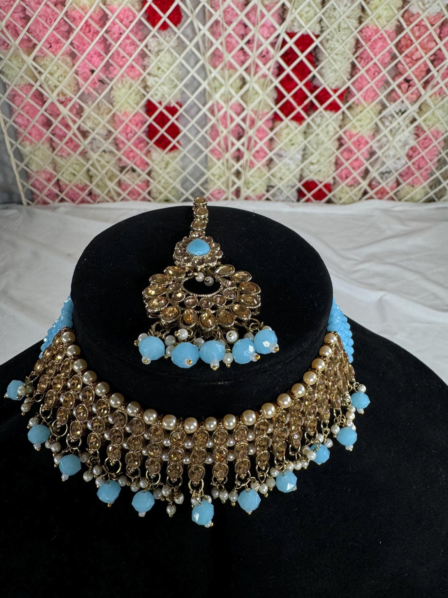 Indian jewlery set/Necklace Set/ Choker/ Bollywood Jewelry/ Indian jewelry/ Pakistani necklace/ punjabi necklace/bridal/