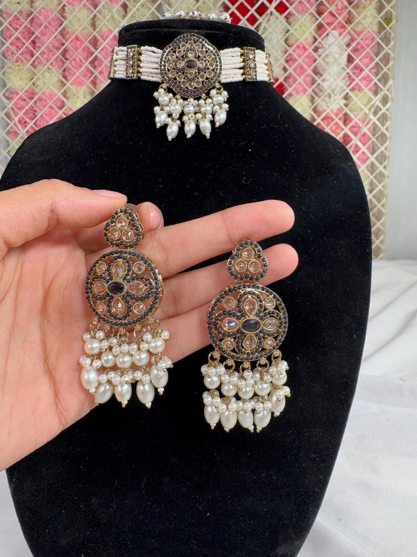 Indian jewlery set/Necklace Set/ Choker/ Bollywood Jewelry/ Indian jewelry/ Pakistani necklace/ punjabi necklace/bridal/