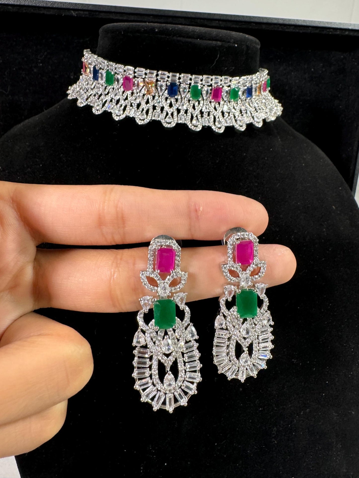 Indian jewlery set/Necklace Set/ Choker/ Bollywood Jewelry/ Indian jewelry/ Pakistani necklace/ punjabi necklace/bridal/