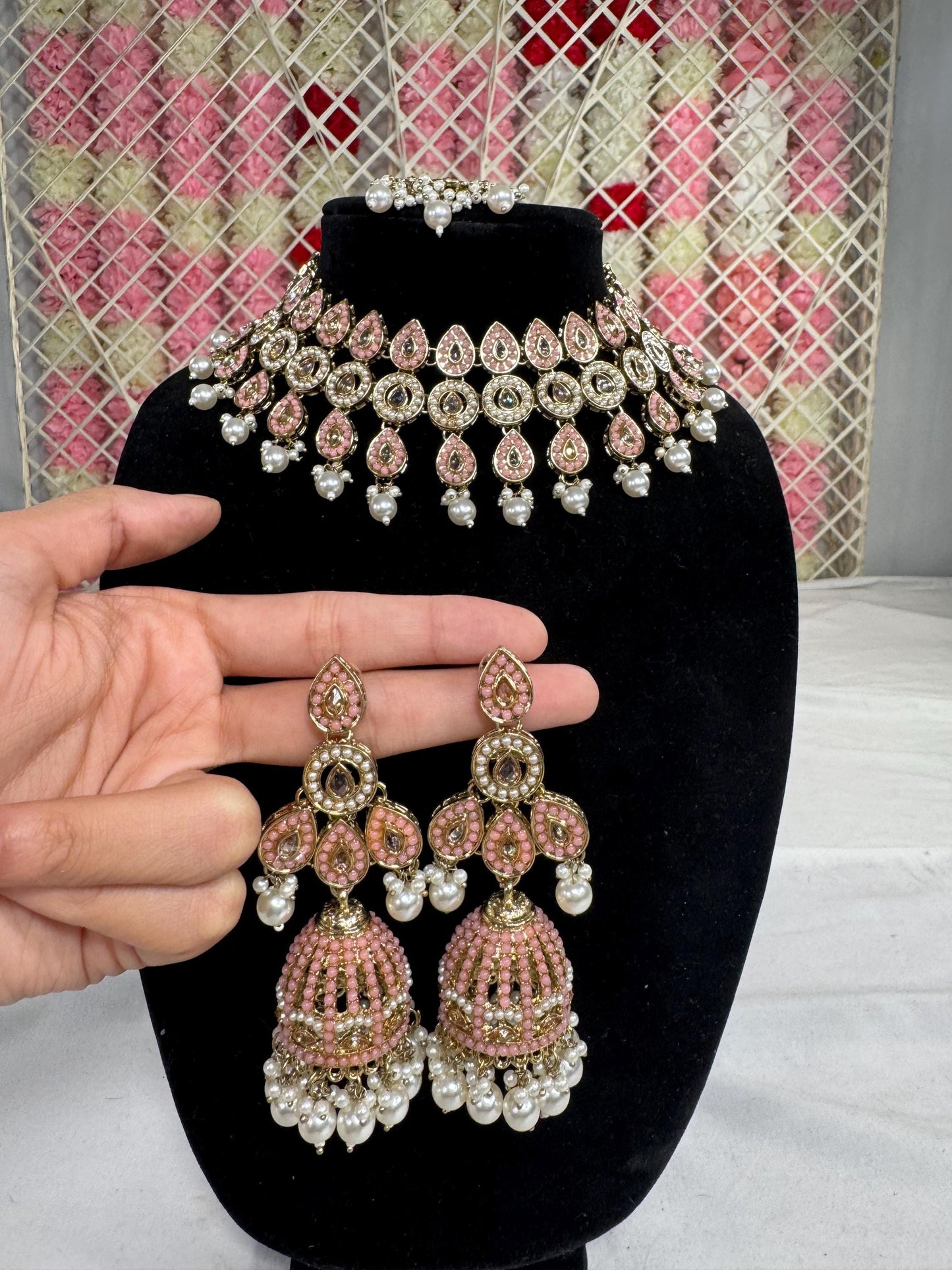 Indian jewlery set/Necklace Set/ Choker/ Bollywood Jewelry/ Indian jewelry/ Pakistani necklace/ punjabi necklace/bridal/