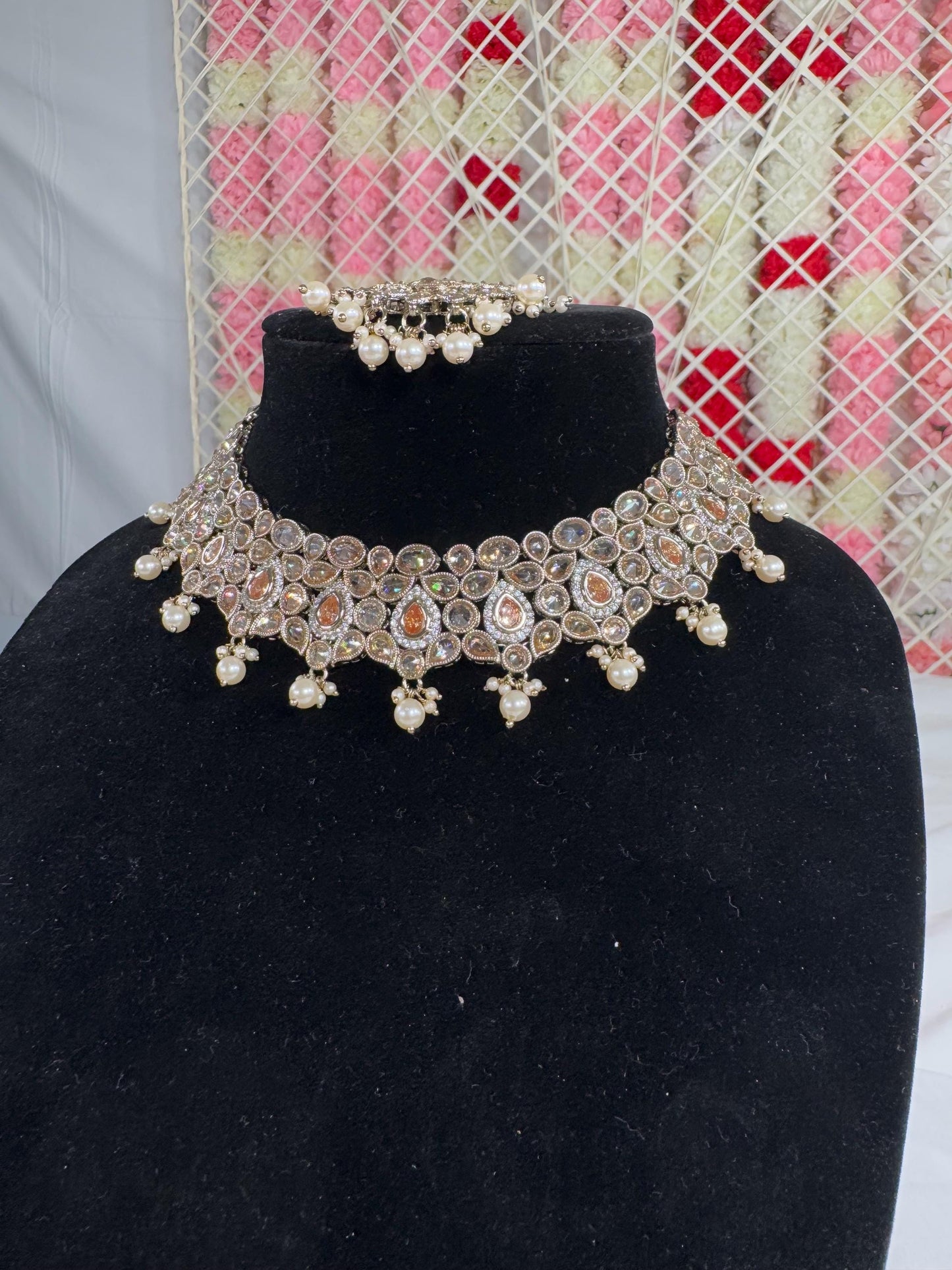 Indian jewlery set/Necklace Set/ Choker/ Bollywood Jewelry/ Indian jewelry/ Pakistani necklace/ punjabi necklace/bridal/