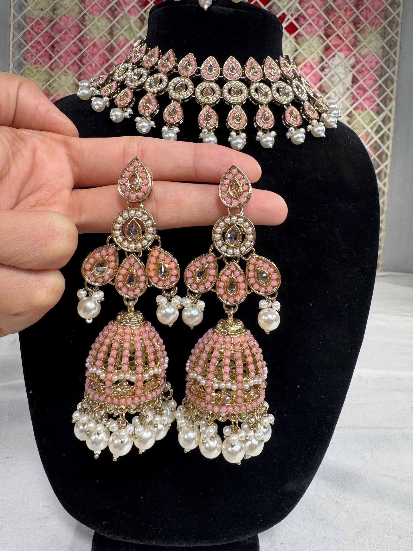 Indian jewlery set/Necklace Set/ Choker/ Bollywood Jewelry/ Indian jewelry/ Pakistani necklace/ punjabi necklace/bridal/