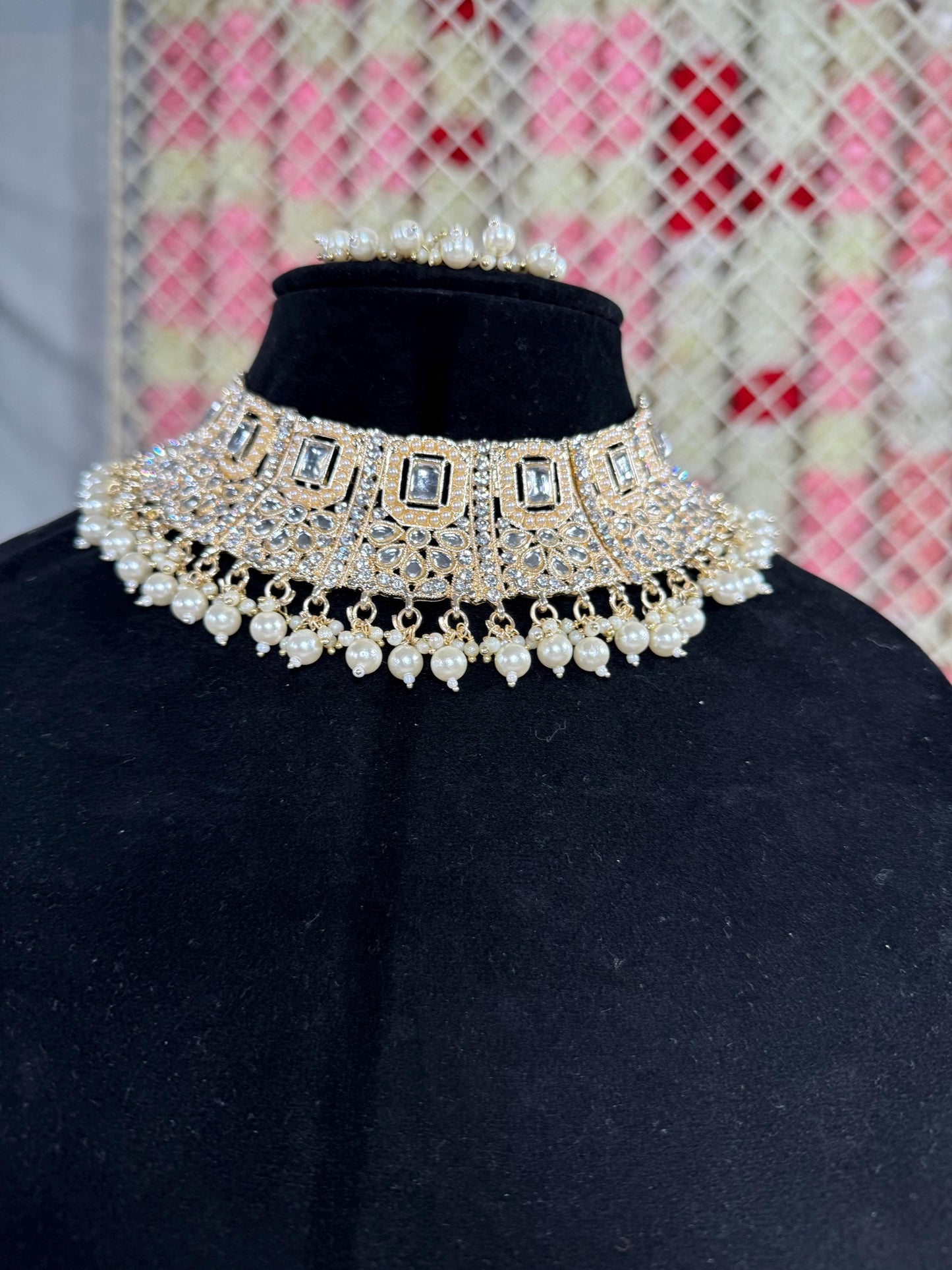 Indian jewlery set/Necklace Set/ Choker/ Bollywood Jewelry/ Indian jewelry/ Pakistani necklace/ punjabi necklace/bridal/
