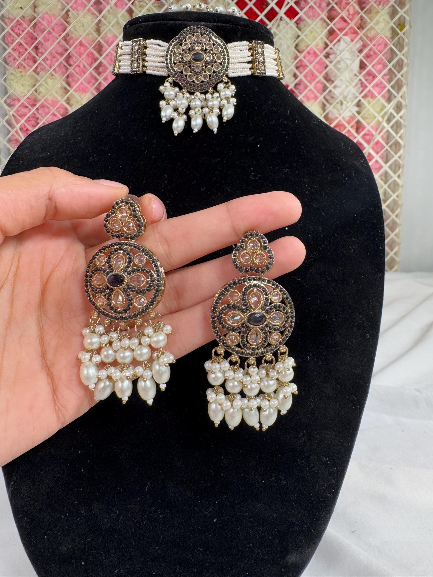 Indian jewlery set/Necklace Set/ Choker/ Bollywood Jewelry/ Indian jewelry/ Pakistani necklace/ punjabi necklace/bridal/