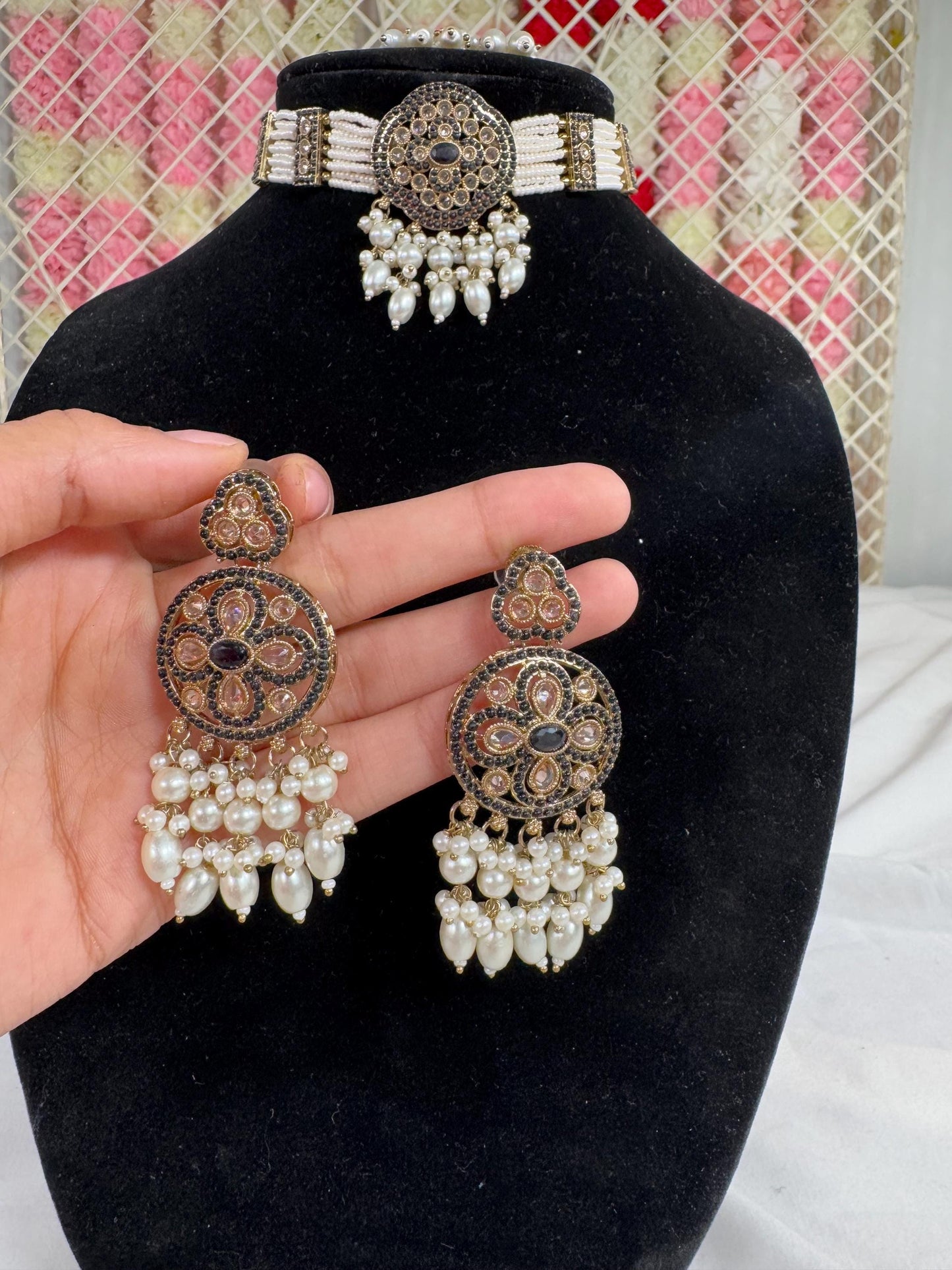 Indian jewlery set/Necklace Set/ Choker/ Bollywood Jewelry/ Indian jewelry/ Pakistani necklace/ punjabi necklace/bridal/