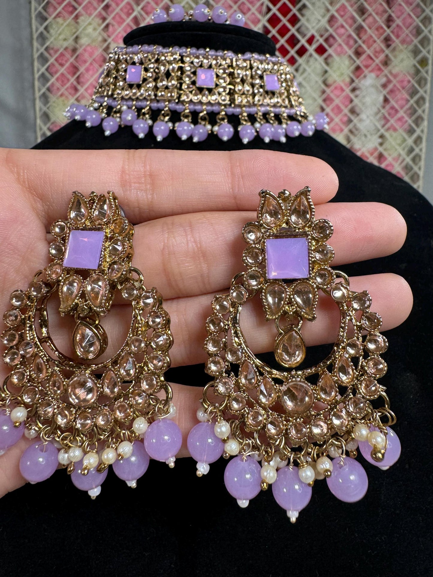 Indian jewlery set/Necklace Set/ Choker/ Bollywood Jewelry/ Indian jewelry/ Pakistani necklace/ punjabi necklace/bridal/