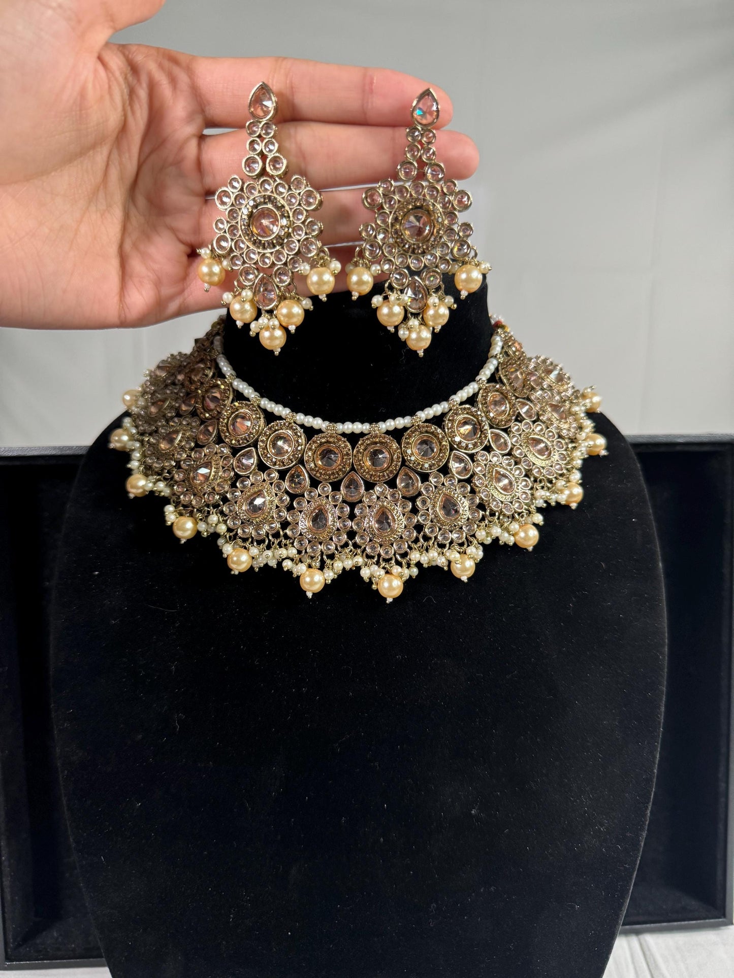 Indian jewlery set/Necklace Set/ Choker/ Bollywood Jewelry/ Indian jewelry/ Pakistani necklace/ punjabi necklace/bridal/
