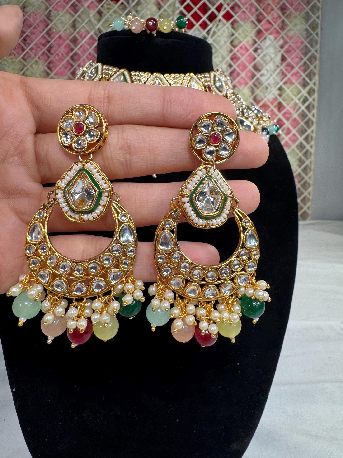 Indian jewlery set/Necklace Set/ Choker/ Bollywood Jewelry/ Indian jewelry/ Pakistani necklace/ punjabi necklace/bridal/