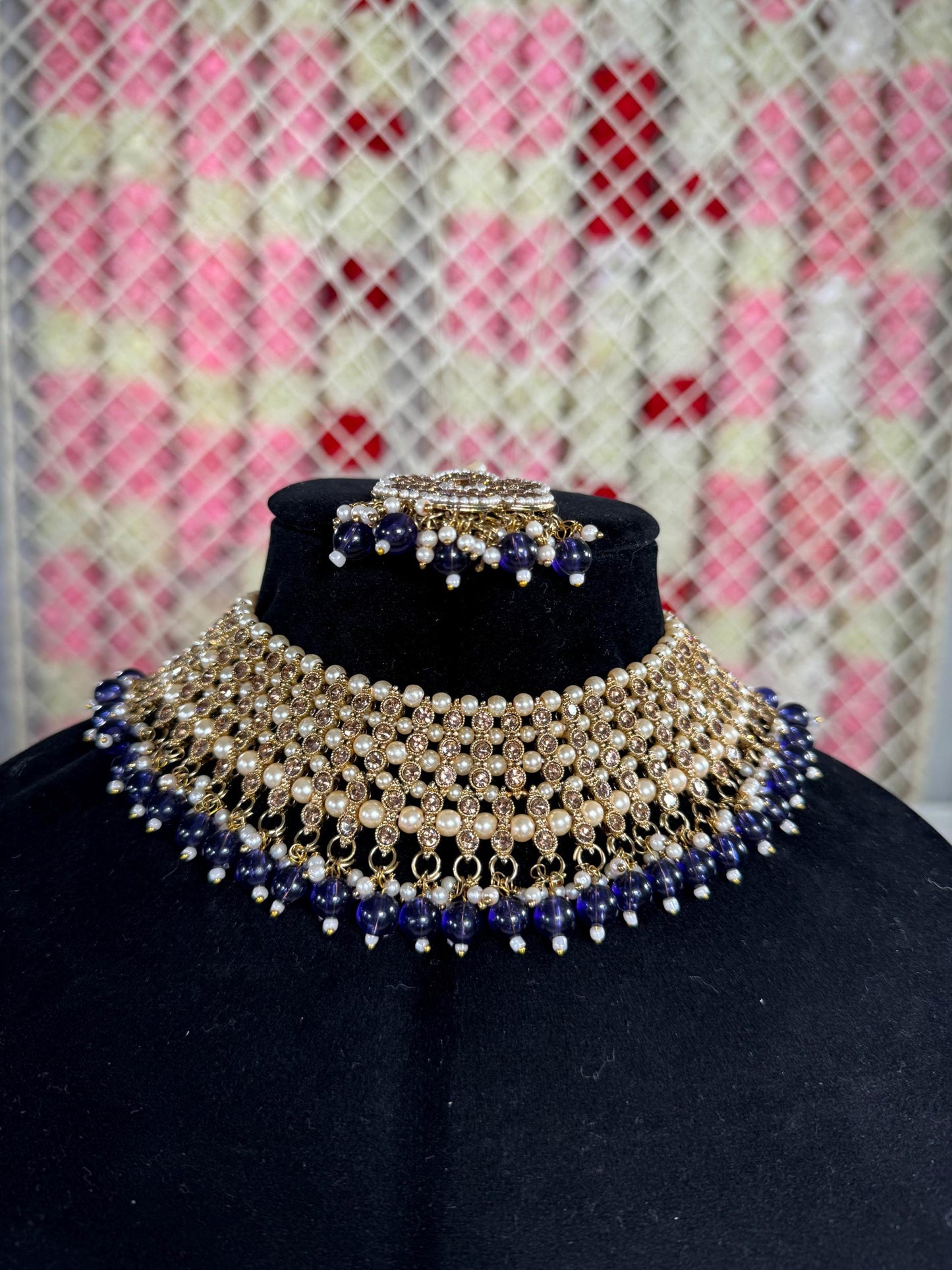 Indian jewlery set/Necklace Set/ Choker/ Bollywood Jewelry/ Indian jewelry/ Pakistani necklace/ punjabi necklace/bridal/