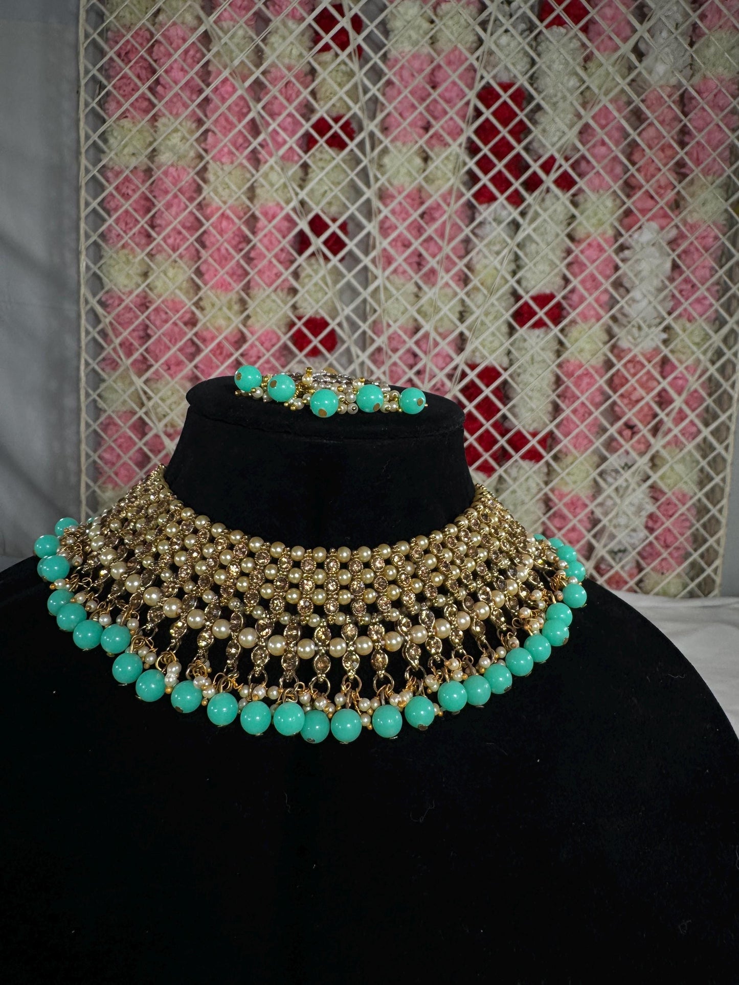 Indian jewlery set/Necklace Set/ Choker/ Bollywood Jewelry/ Indian jewelry/ Pakistani necklace/ punjabi necklace/bridal/
