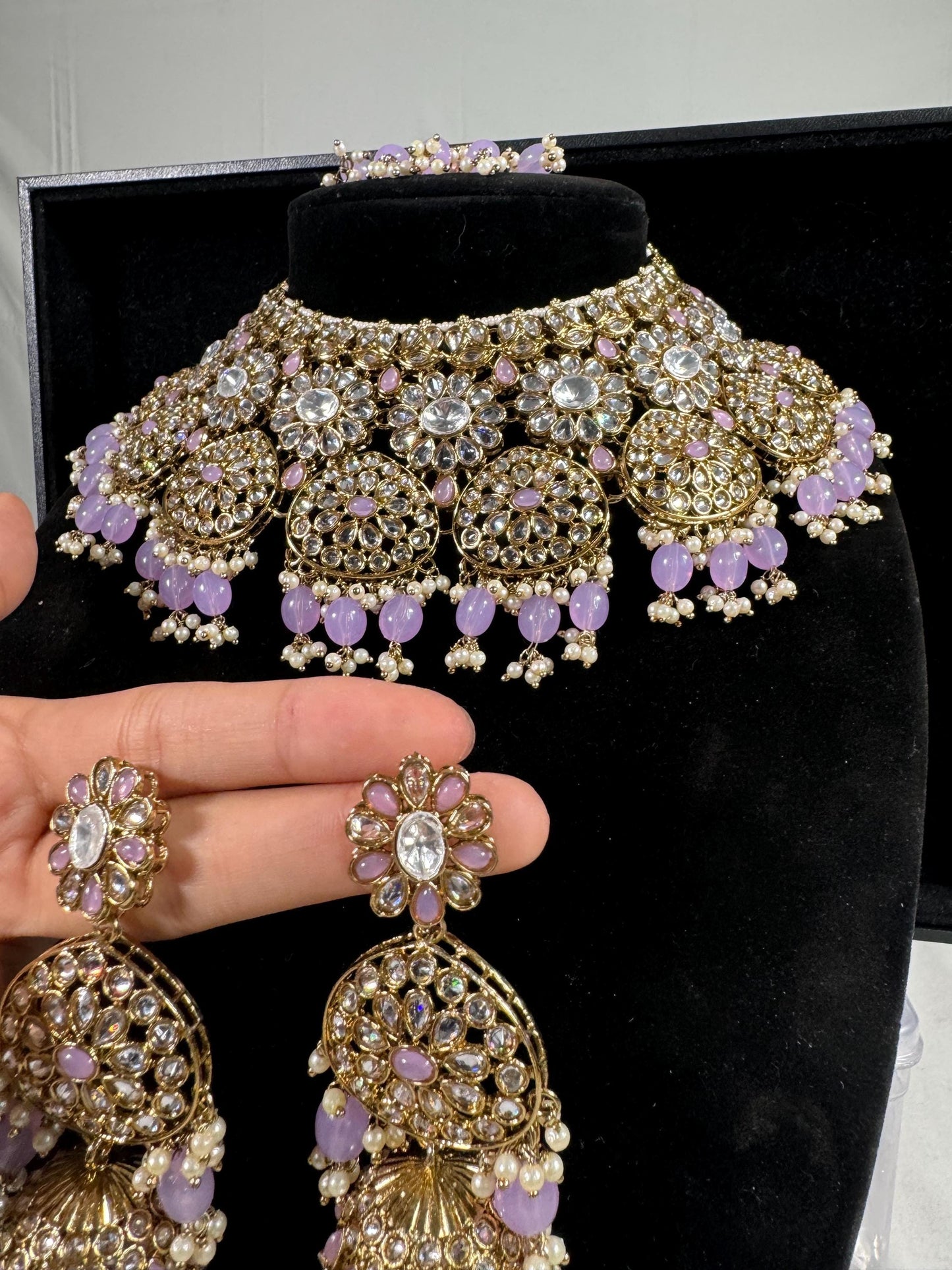 Indian jewlery set/Necklace Set/ Choker/ Bollywood Jewelry/ Indian jewelry/ Pakistani necklace/ punjabi necklace/bridal/