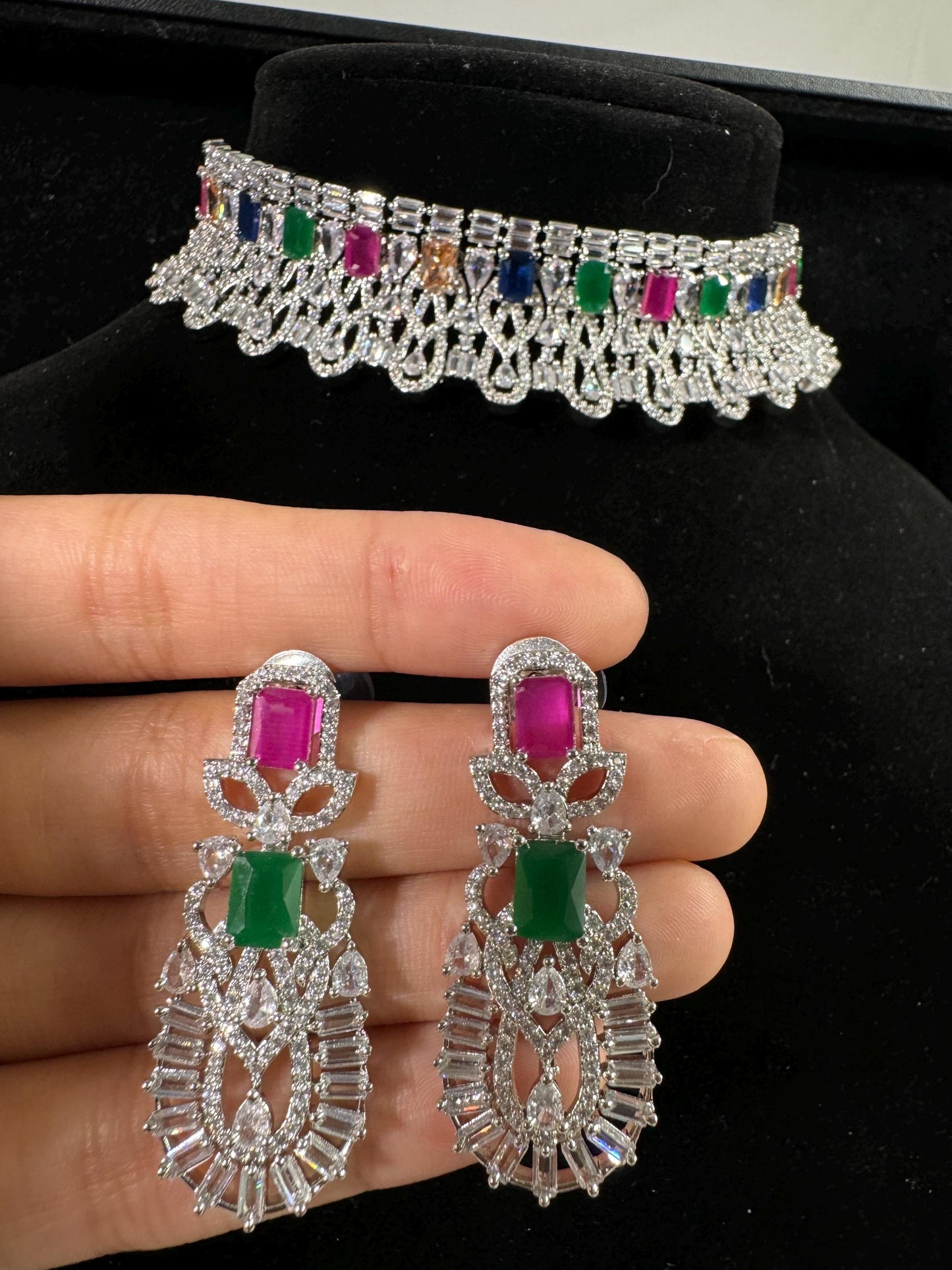 Indian jewlery set/Necklace Set/ Choker/ Bollywood Jewelry/ Indian jewelry/ Pakistani necklace/ punjabi necklace/bridal/