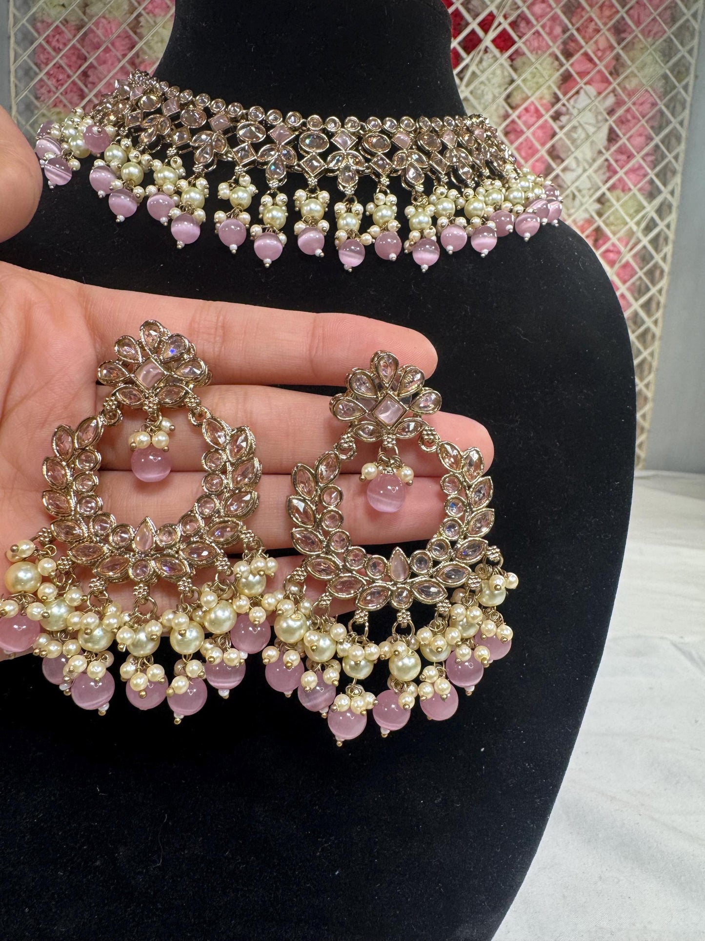 Indian jewlery set/Necklace Set/ Choker/ Bollywood Jewelry/ Indian jewelry/ Pakistani necklace/ punjabi necklace/bridal/