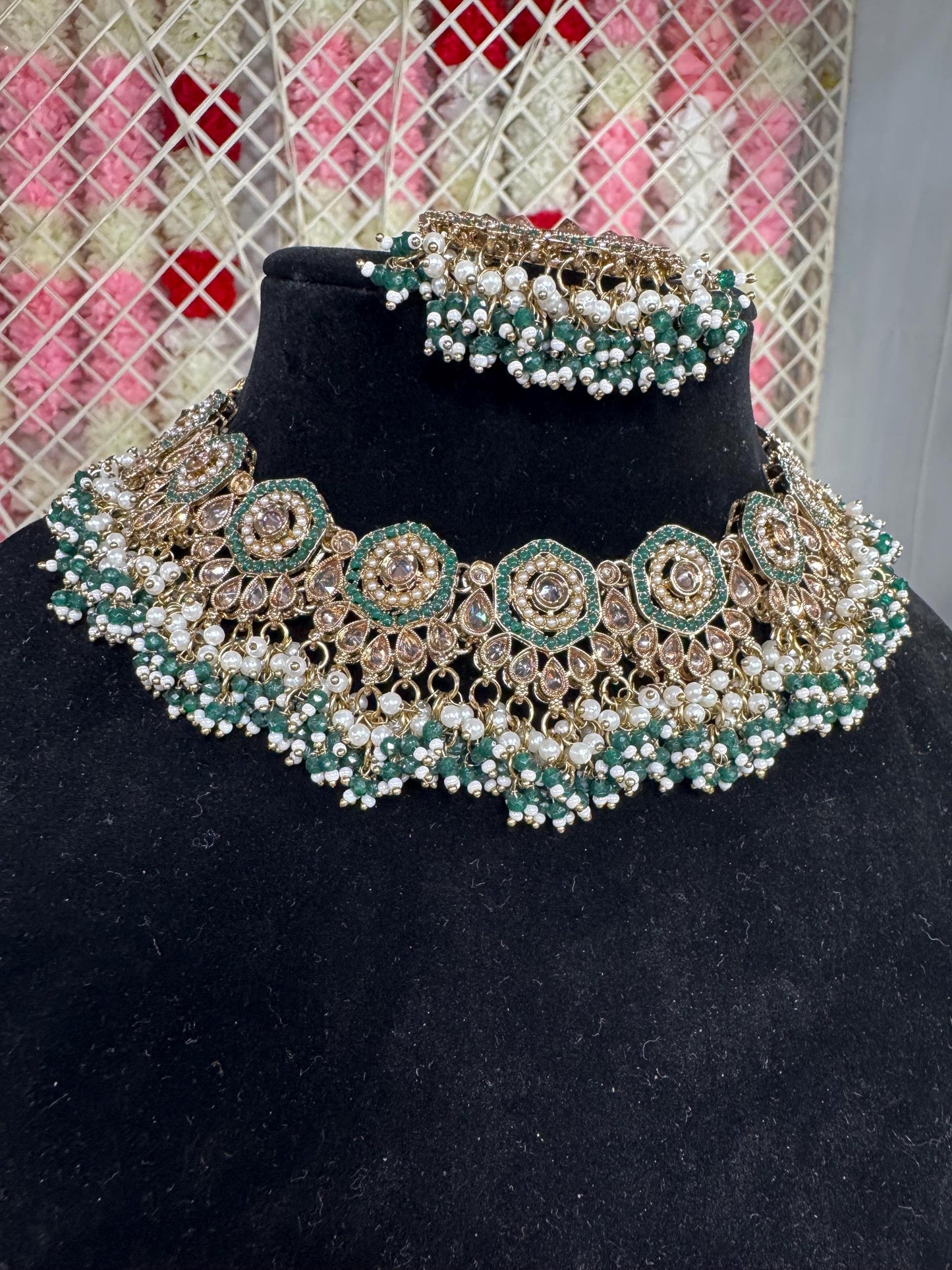 Indian jewlery set/Necklace Set/ Choker/ Bollywood Jewelry/ Indian jewelry/ Pakistani necklace/ punjabi necklace/bridal/