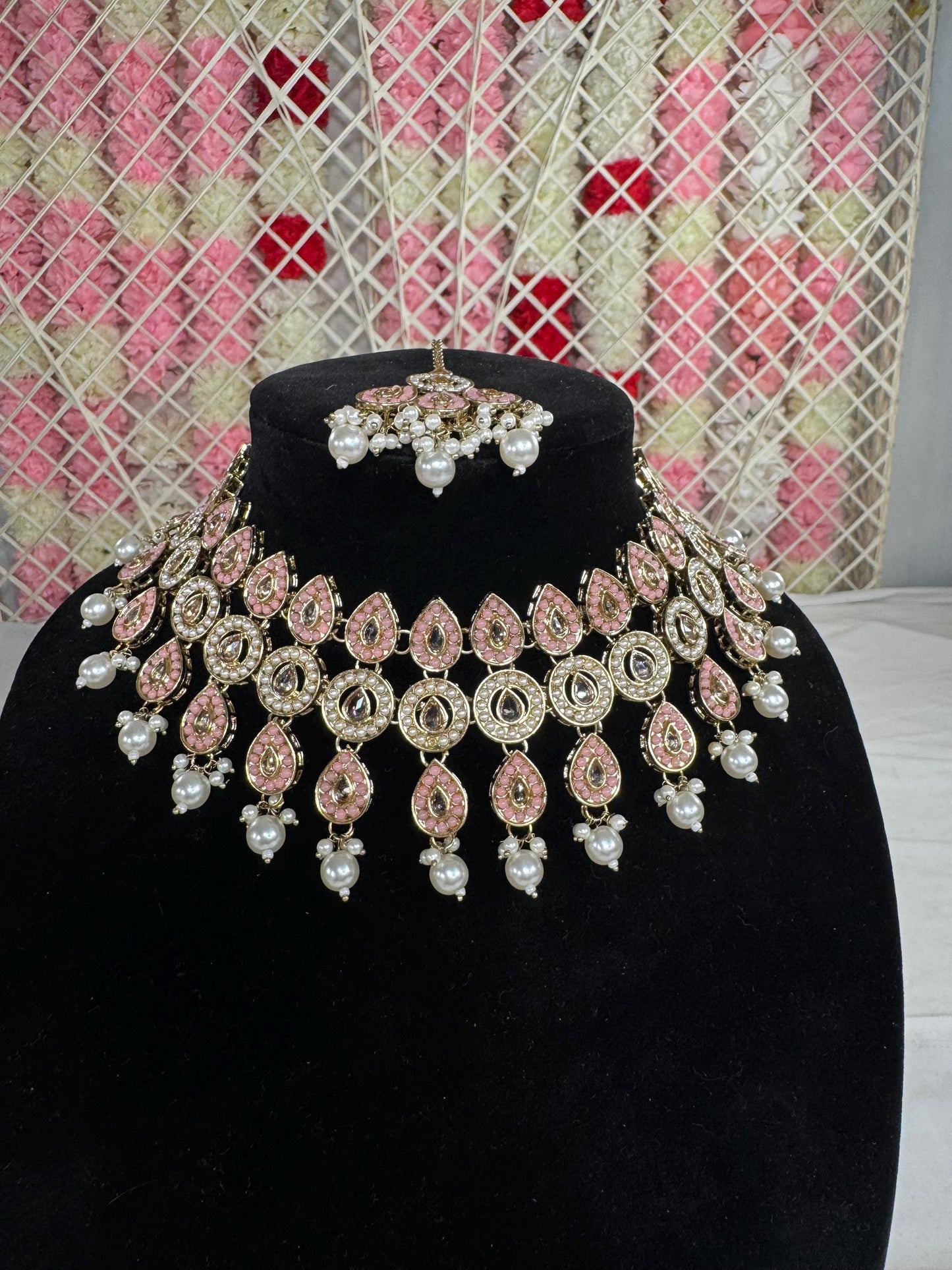Indian jewlery set/Necklace Set/ Choker/ Bollywood Jewelry/ Indian jewelry/ Pakistani necklace/ punjabi necklace/bridal/