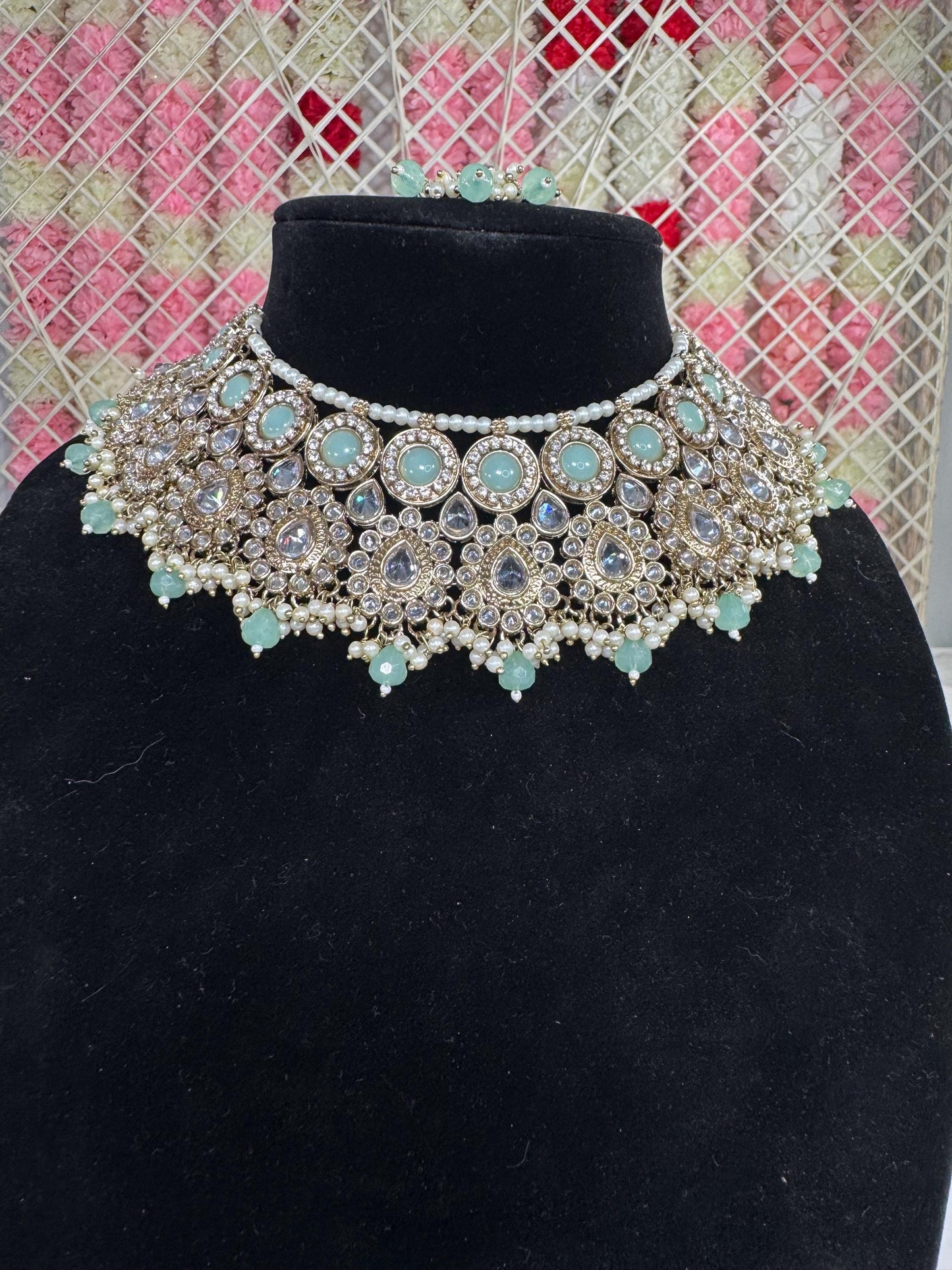 Indian jewlery set/Necklace Set/ Choker/ Bollywood Jewelry/ Indian jewelry/ Pakistani necklace/ punjabi necklace/bridal/