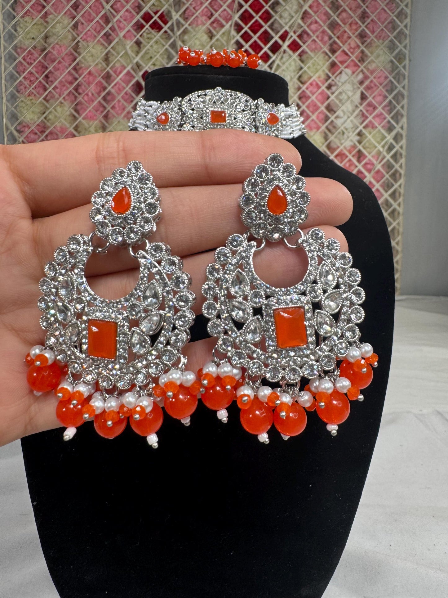 Indian jewlery set/Necklace Set/ Choker/ Bollywood Jewelry/ Indian jewelry/ Pakistani necklace/ punjabi necklace/bridal/