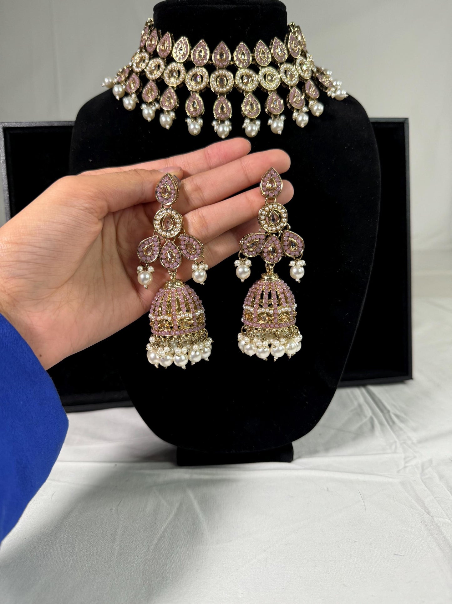 Indian jewlery set/Necklace Set/ Choker/ Bollywood Jewelry/ Indian jewelry/ Pakistani necklace/ punjabi necklace/bridal/