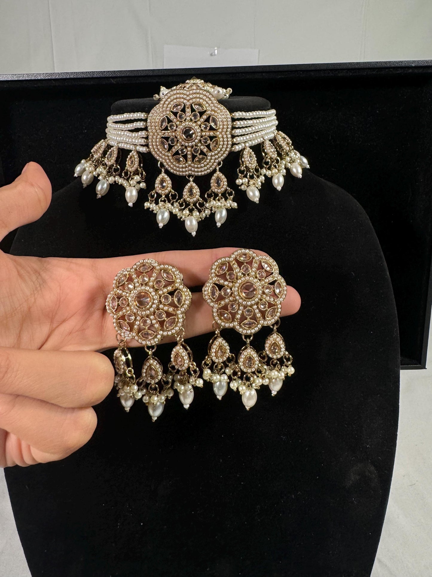 Indian jewlery set/Necklace Set/ Choker/ Bollywood Jewelry/ Indian jewelry/ Pakistani necklace/ punjabi necklace/bridal/