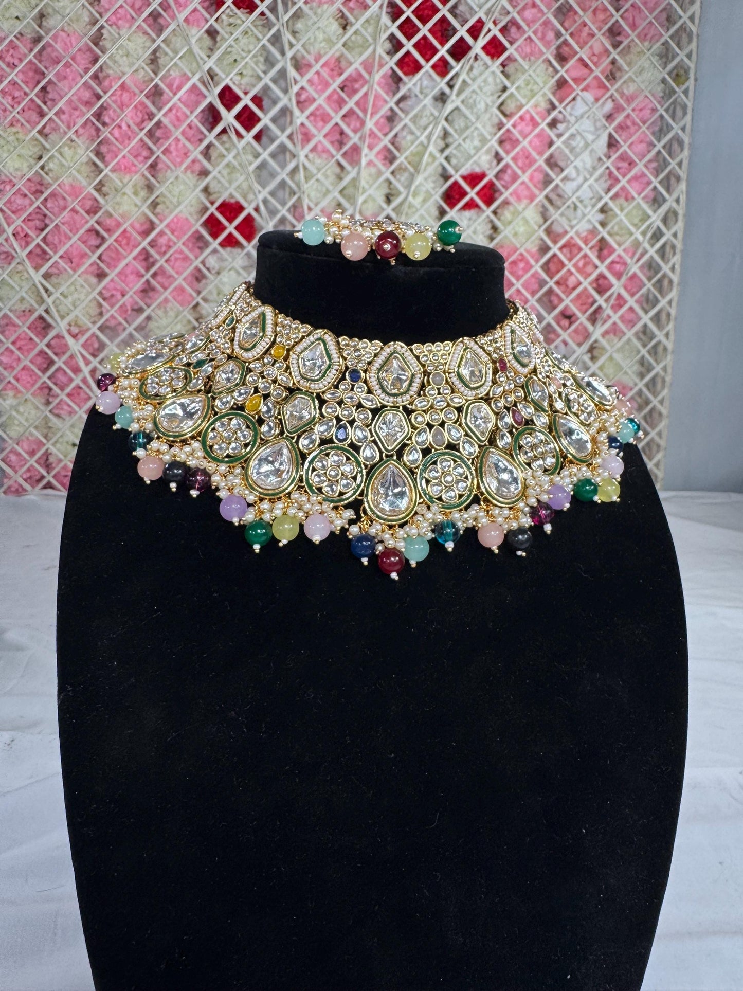 Indian jewlery set/Necklace Set/ Choker/ Bollywood Jewelry/ Indian jewelry/ Pakistani necklace/ punjabi necklace/bridal/