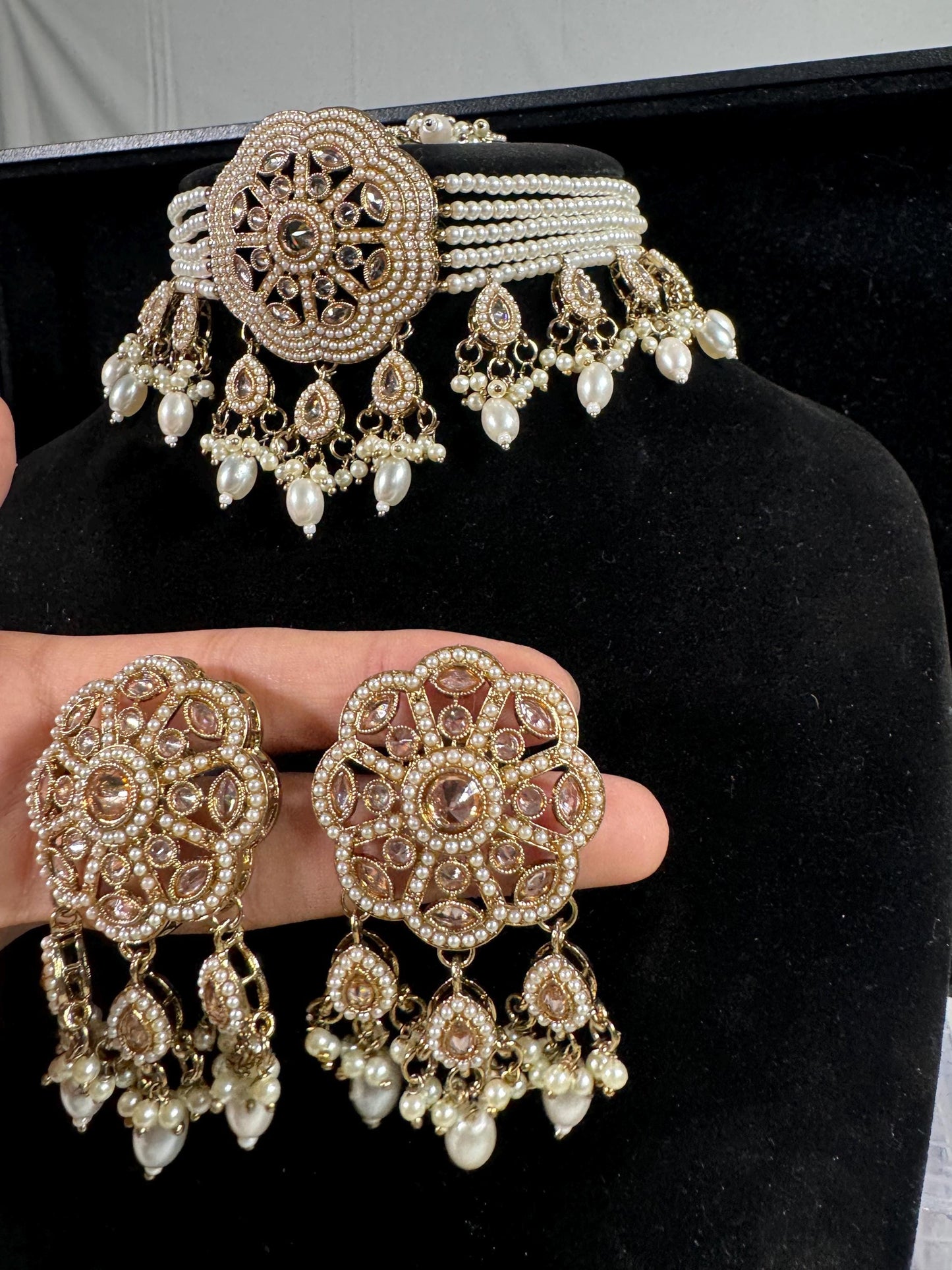 Indian jewlery set/Necklace Set/ Choker/ Bollywood Jewelry/ Indian jewelry/ Pakistani necklace/ punjabi necklace/bridal/