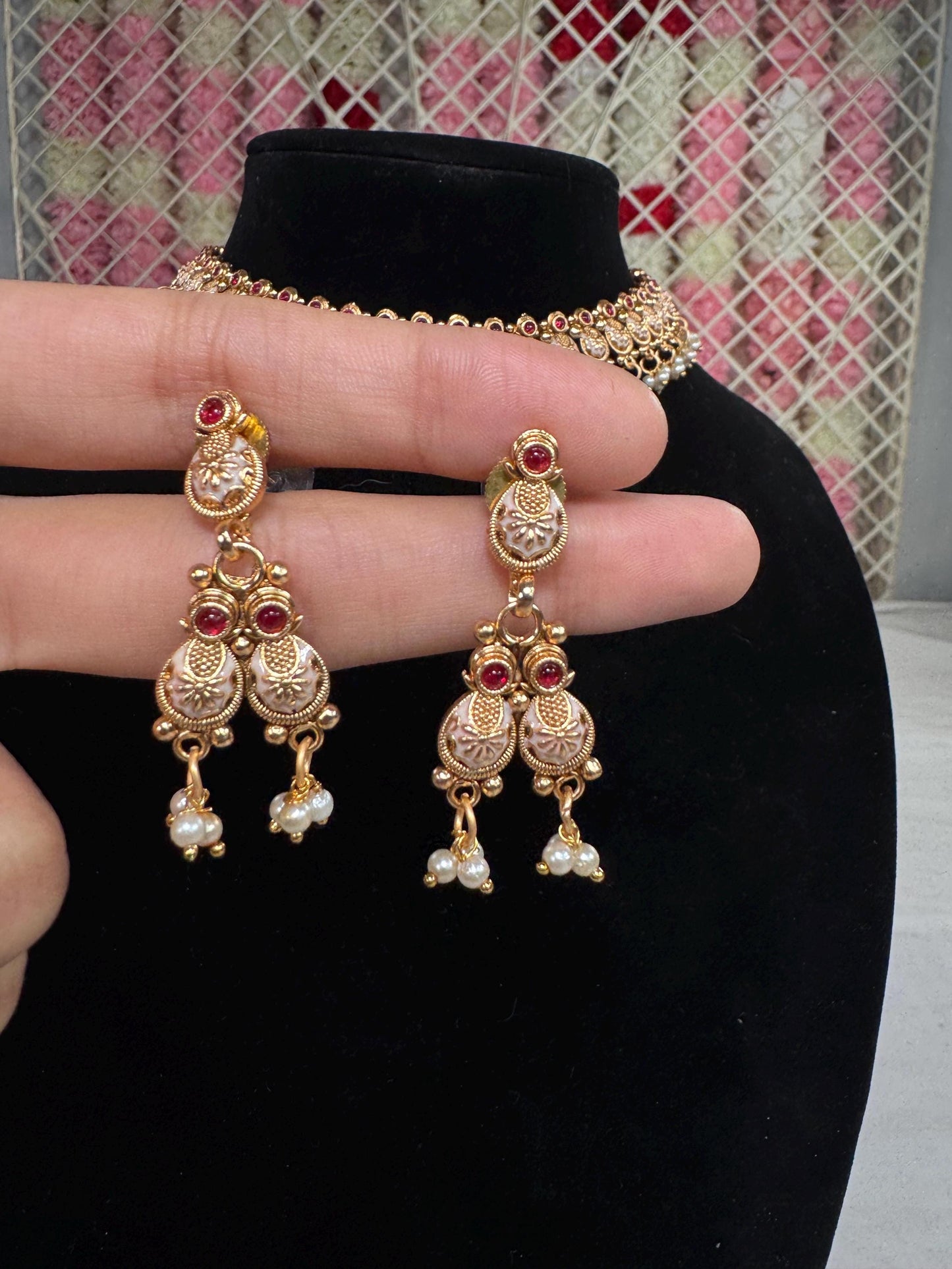 Indian jewlery set/Necklace Set/ Choker/ Bollywood Jewelry/ Indian jewelry/ Pakistani necklace/ punjabi necklace/bridal/