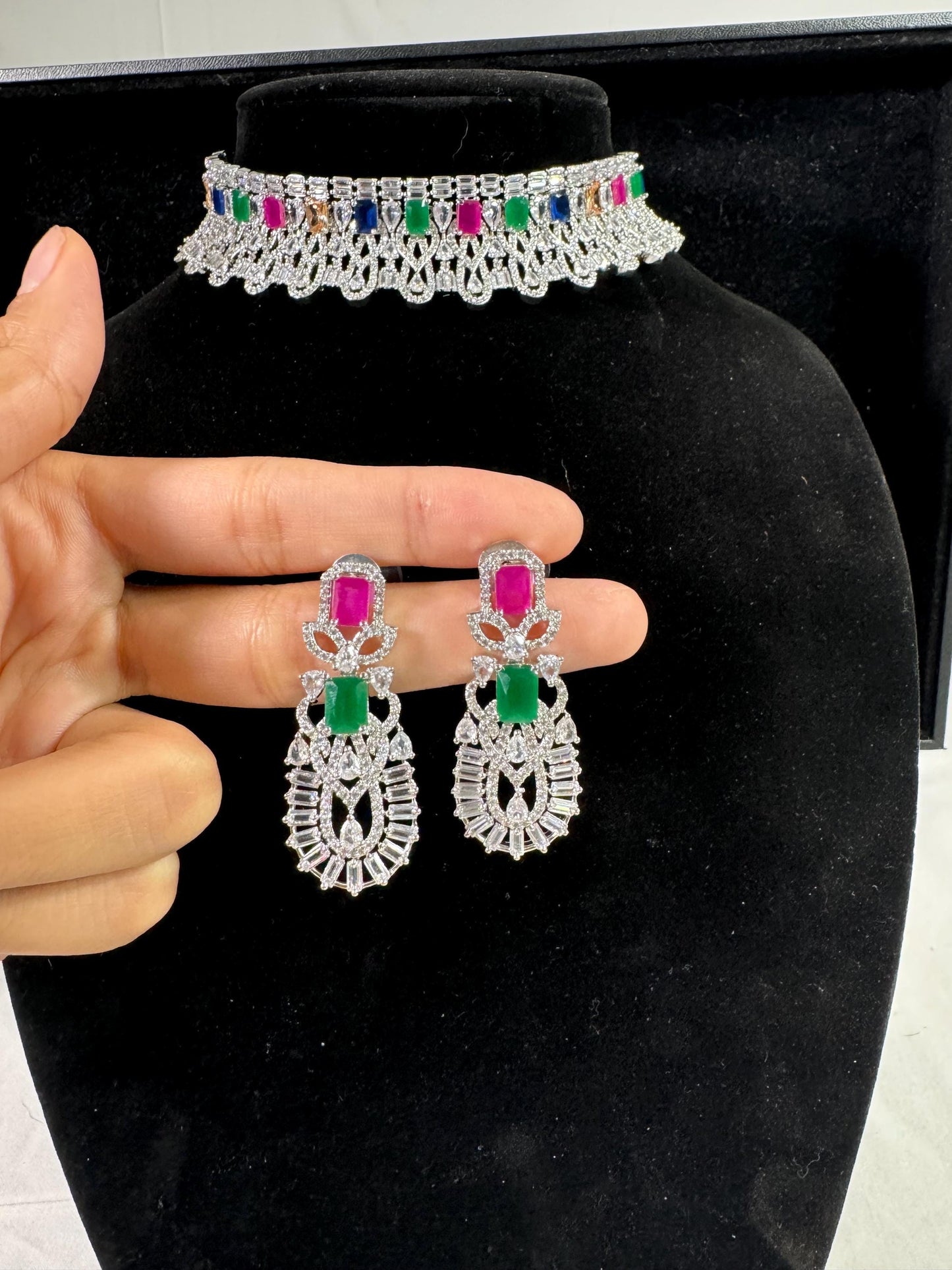 Indian jewlery set/Necklace Set/ Choker/ Bollywood Jewelry/ Indian jewelry/ Pakistani necklace/ punjabi necklace/bridal/