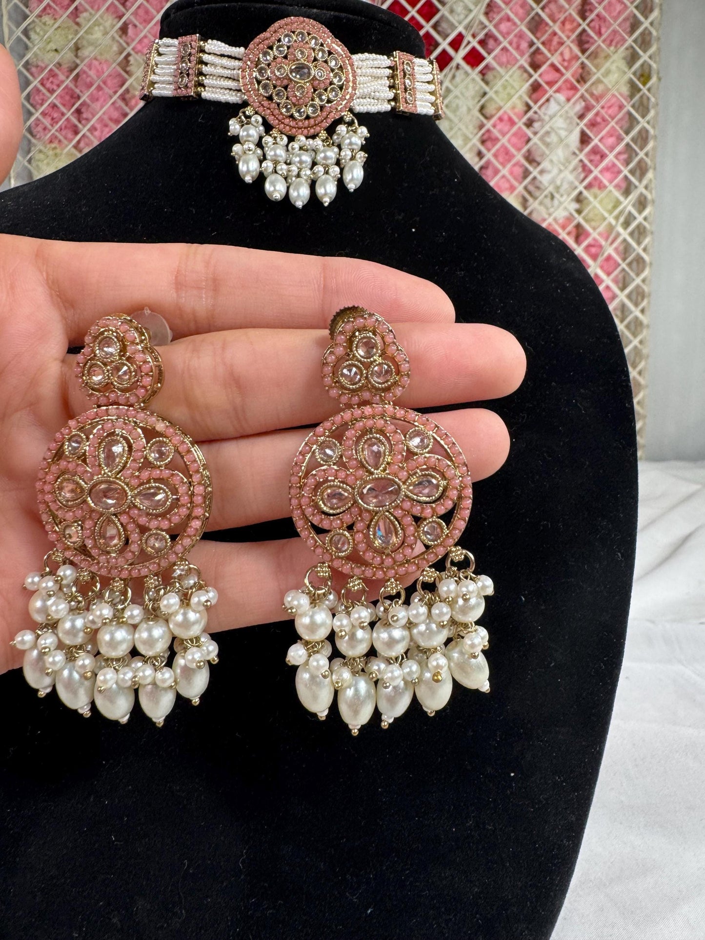 Indian jewlery set/Necklace Set/ Choker/ Bollywood Jewelry/ Indian jewelry/ Pakistani necklace/ punjabi necklace/bridal/