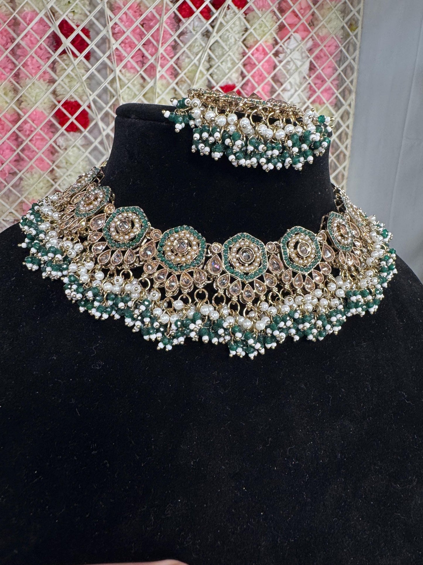 Indian jewlery set/Necklace Set/ Choker/ Bollywood Jewelry/ Indian jewelry/ Pakistani necklace/ punjabi necklace/bridal/