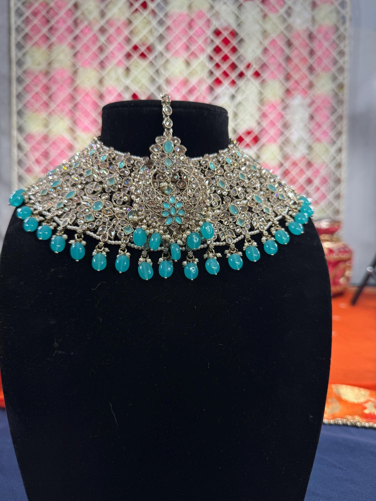 Indian jewlery set/Necklace Set/ Choker/ Bollywood Jewelry/ Indian jewelry/ Pakistani necklace/ punjabi necklace/bridal/