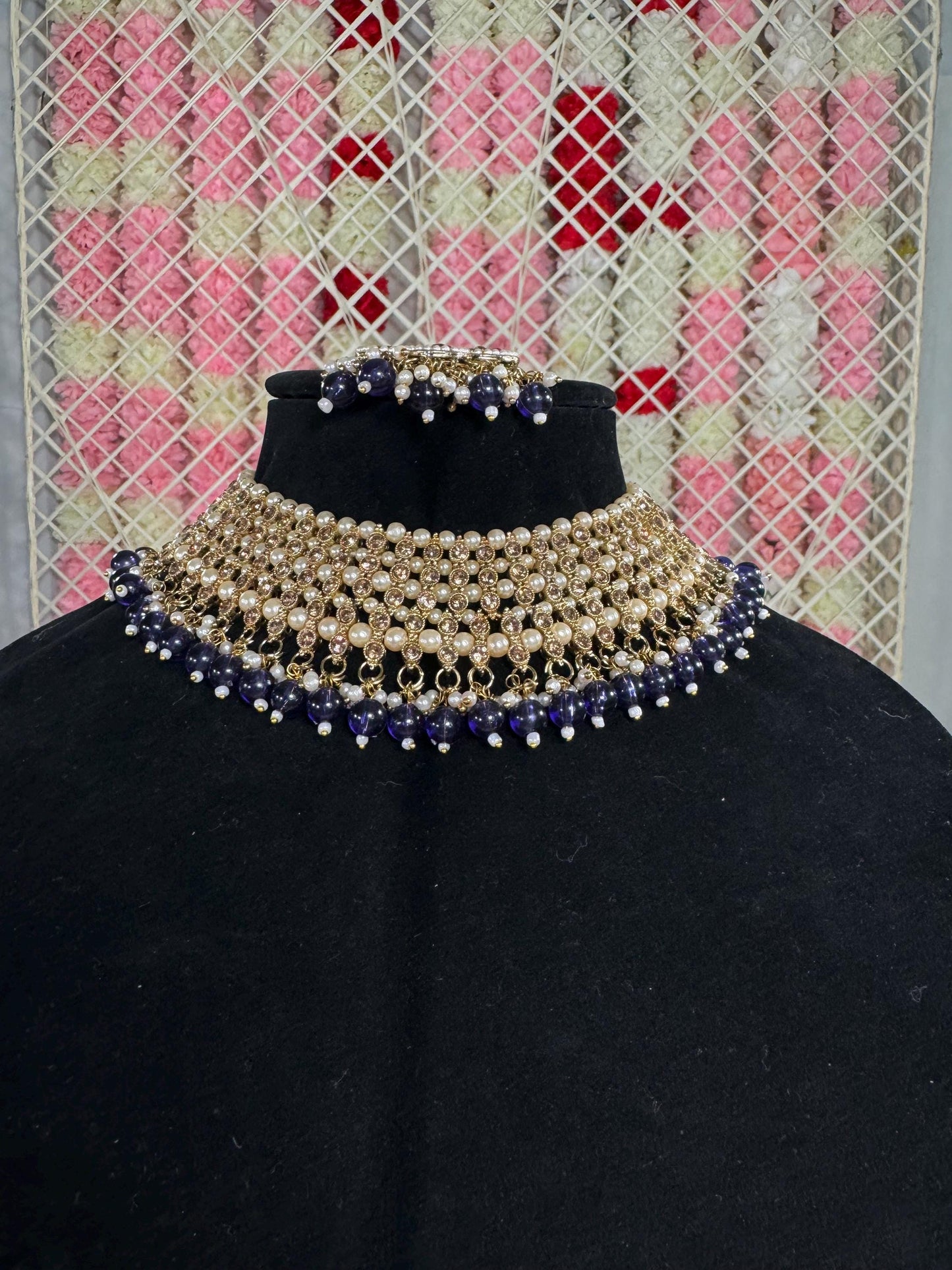 Indian jewlery set/Necklace Set/ Choker/ Bollywood Jewelry/ Indian jewelry/ Pakistani necklace/ punjabi necklace/bridal/