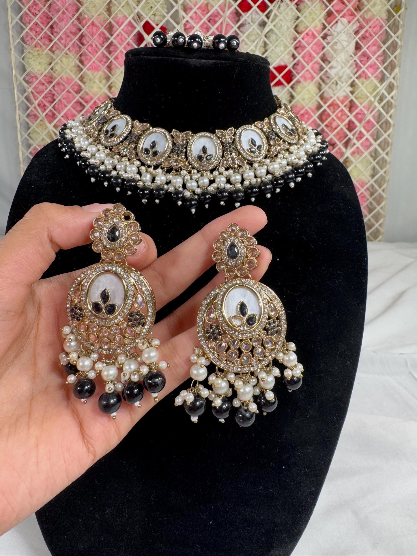 Indian jewlery set/Necklace Set/ Choker/ Bollywood Jewelry/ Indian jewelry/ Pakistani necklace/ punjabi necklace/bridal/