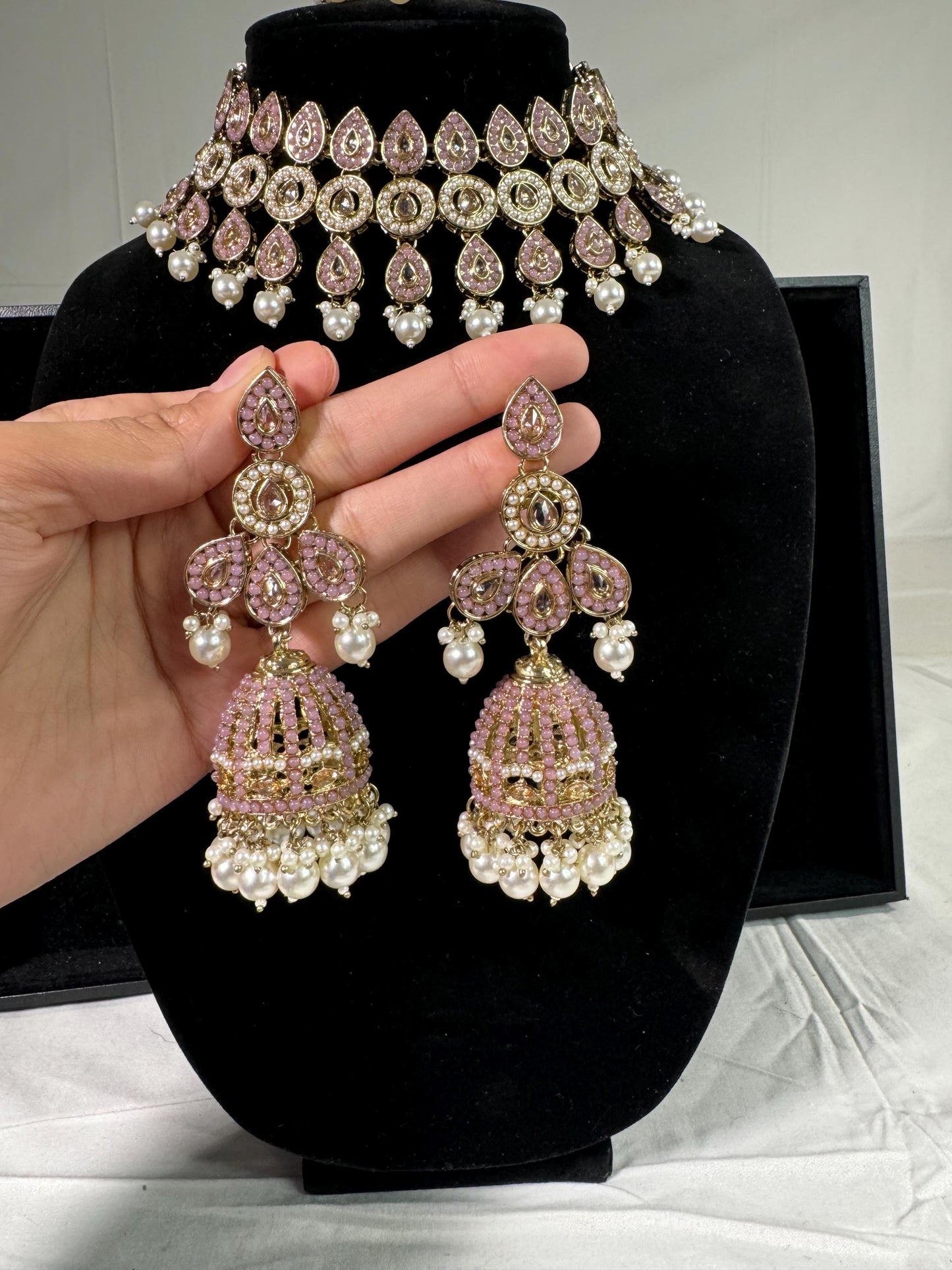 Indian jewlery set/Necklace Set/ Choker/ Bollywood Jewelry/ Indian jewelry/ Pakistani necklace/ punjabi necklace/bridal/