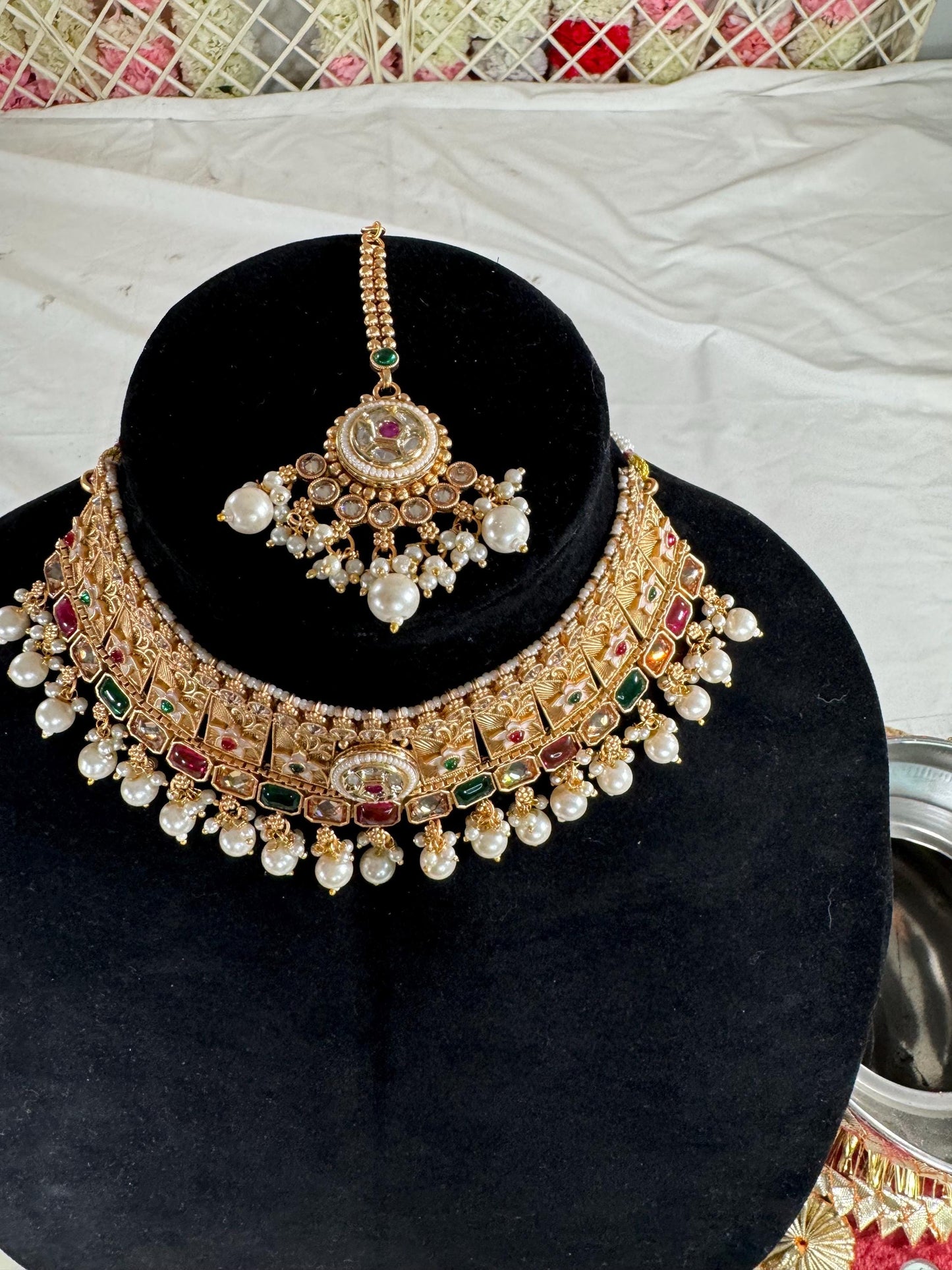 Indian jewlery set/Necklace Set/ Choker/ Bollywood Jewelry/ Indian jewelry/ Pakistani necklace/ punjabi necklace/bridal/