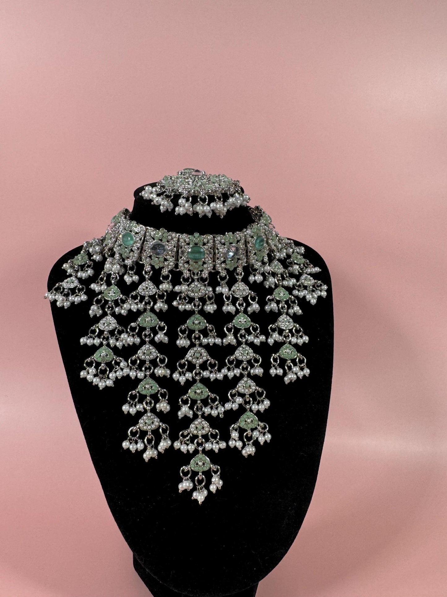 Indian jewlery set/Necklace Set/ Choker/ Bollywood Jewelry/ Indian jewelry/ Pakistani necklace/ punjabi necklace/bridal/