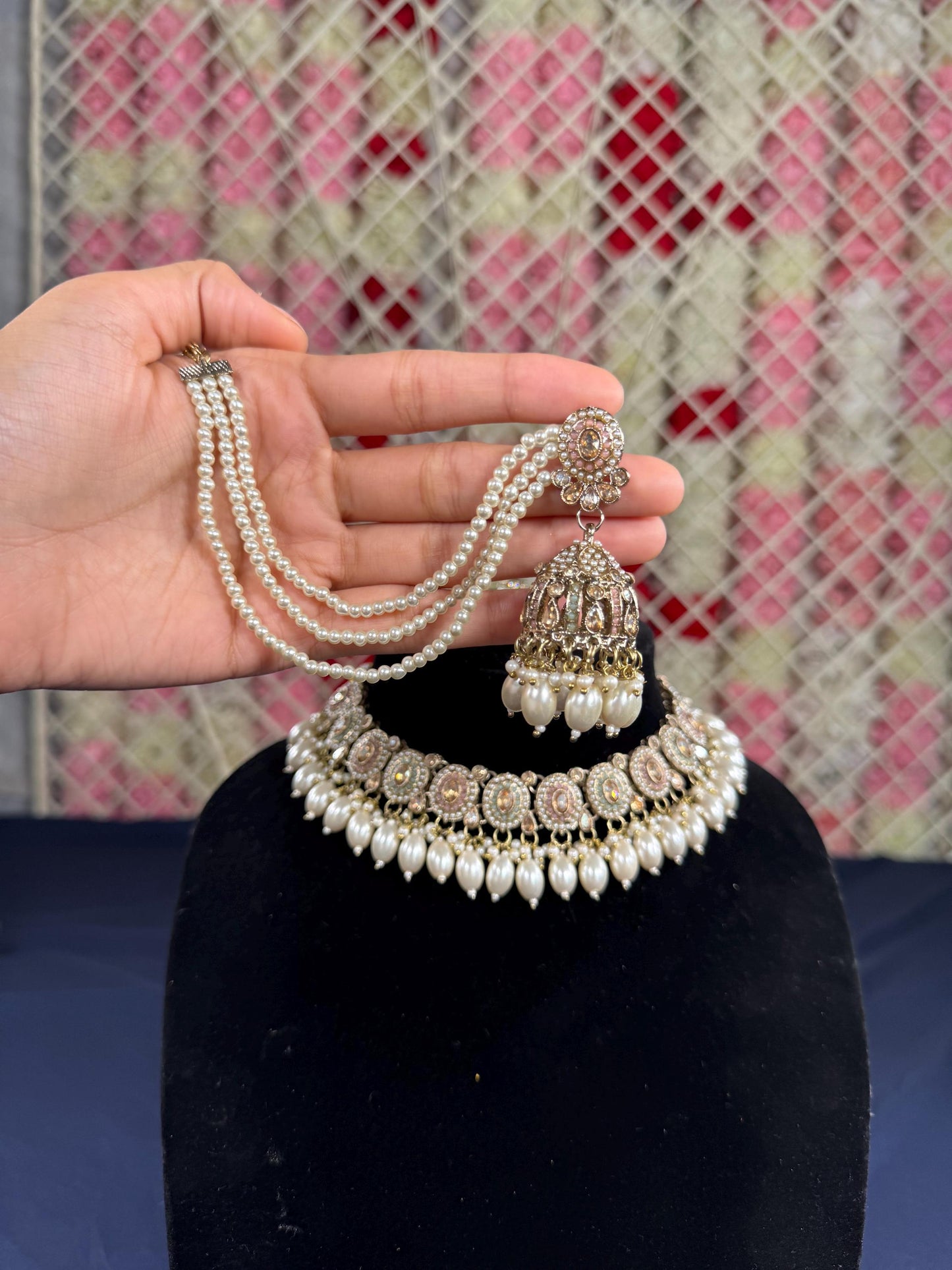 Indian jewlery set/Necklace Set/ Choker/ Bollywood Jewelry/ Indian jewelry/ Pakistani necklace/ punjabi necklace/bridal/
