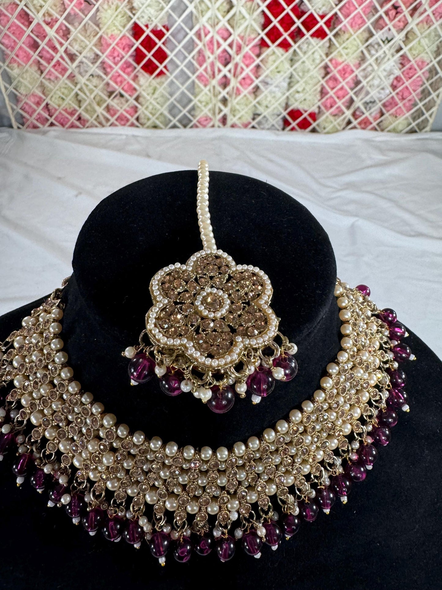 Indian jewlery set/Necklace Set/ Choker/ Bollywood Jewelry/ Indian jewelry/ Pakistani necklace/ punjabi necklace/bridal/