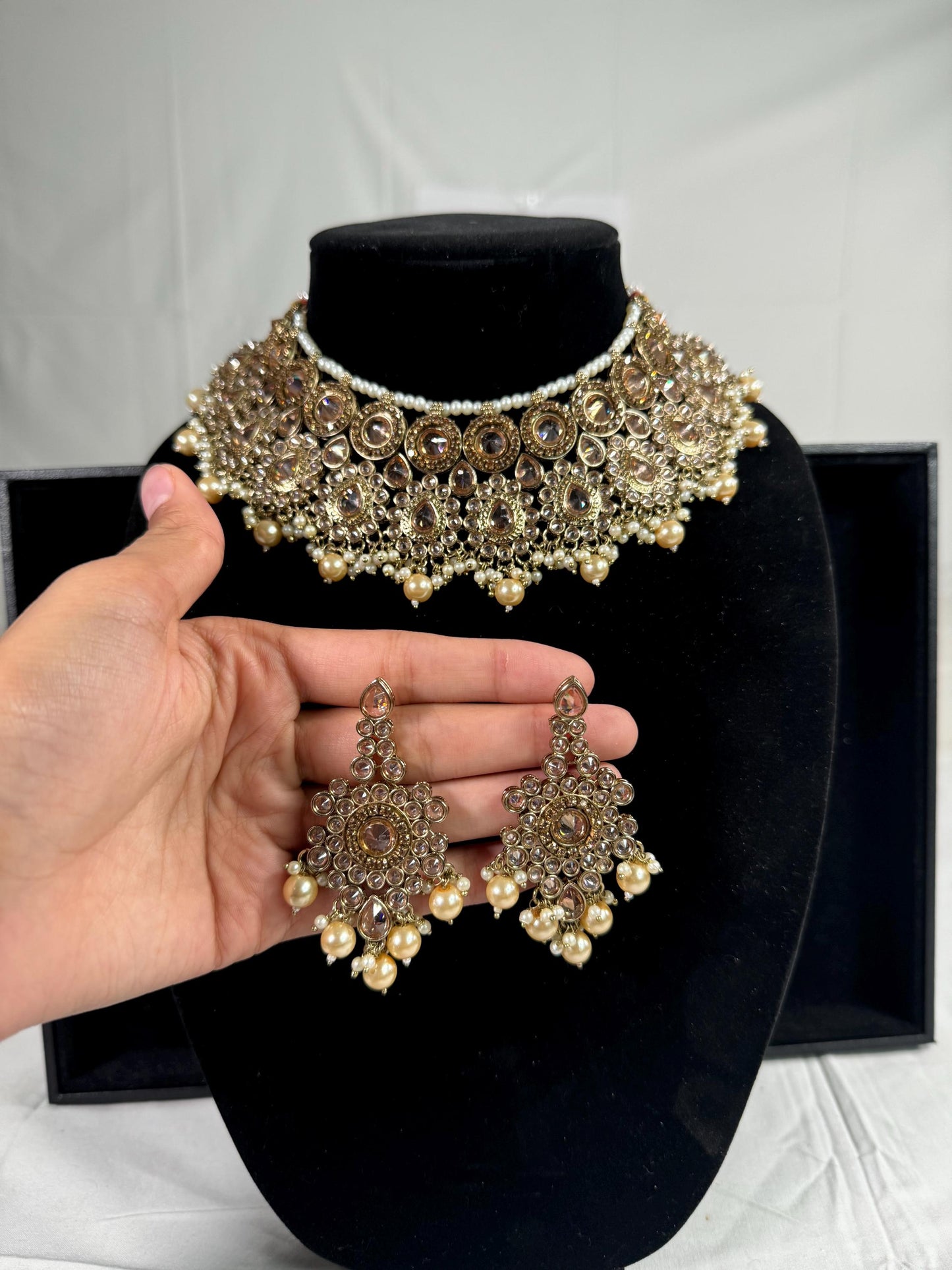 Indian jewlery set/Necklace Set/ Choker/ Bollywood Jewelry/ Indian jewelry/ Pakistani necklace/ punjabi necklace/bridal/