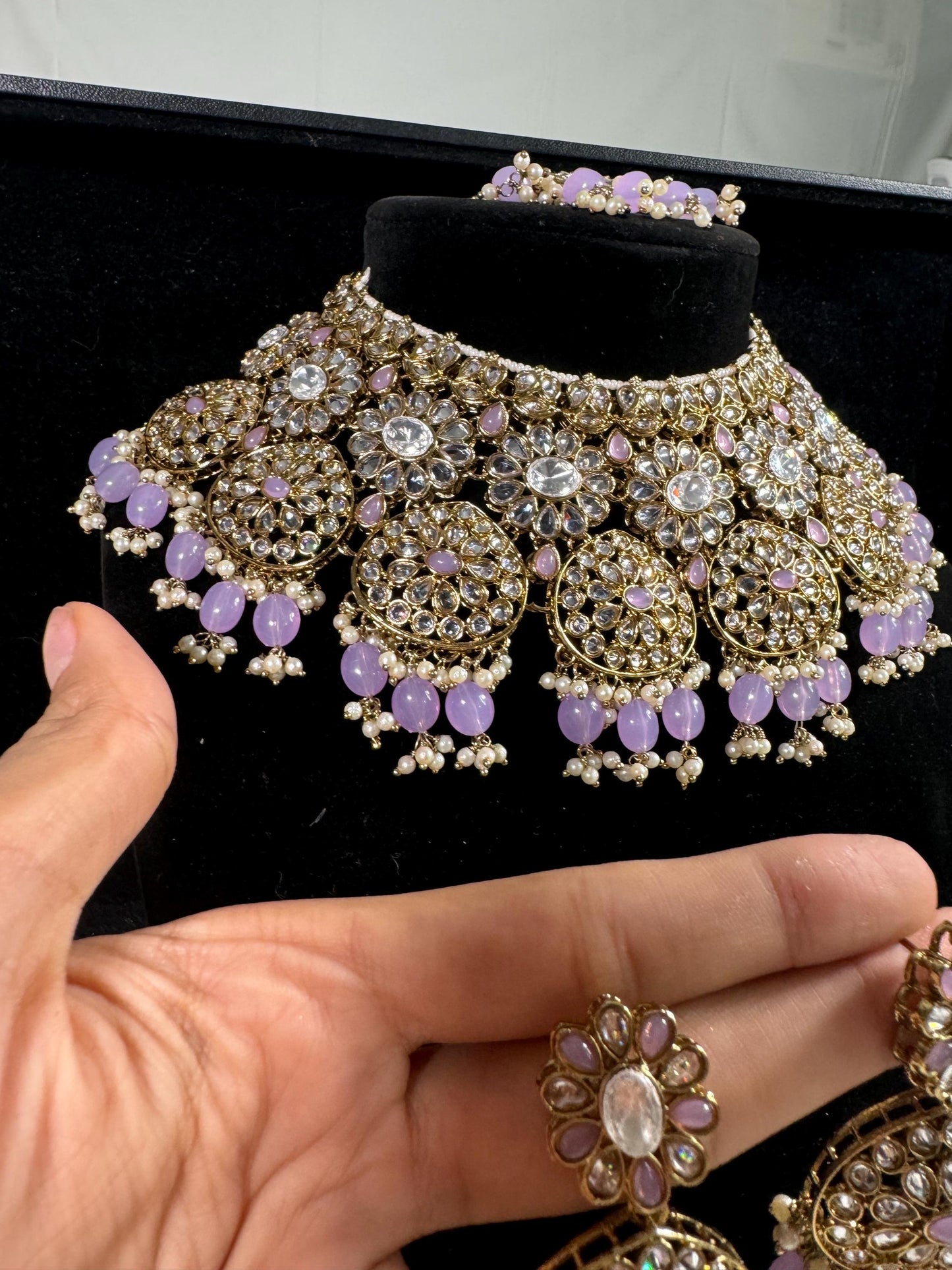 Indian jewlery set/Necklace Set/ Choker/ Bollywood Jewelry/ Indian jewelry/ Pakistani necklace/ punjabi necklace/bridal/