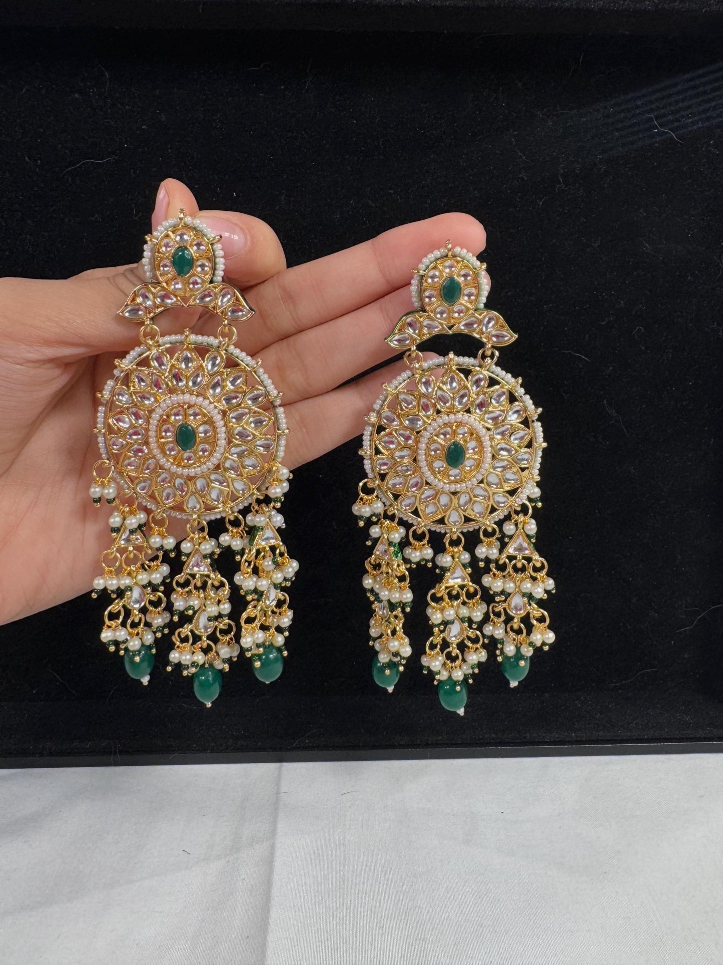 Bollywood Style Jhumka Earrings, Indian Gold Plated Hoop Earrings, Statement Ethnic Jewelry, Festive Earrings, Women's Accessories