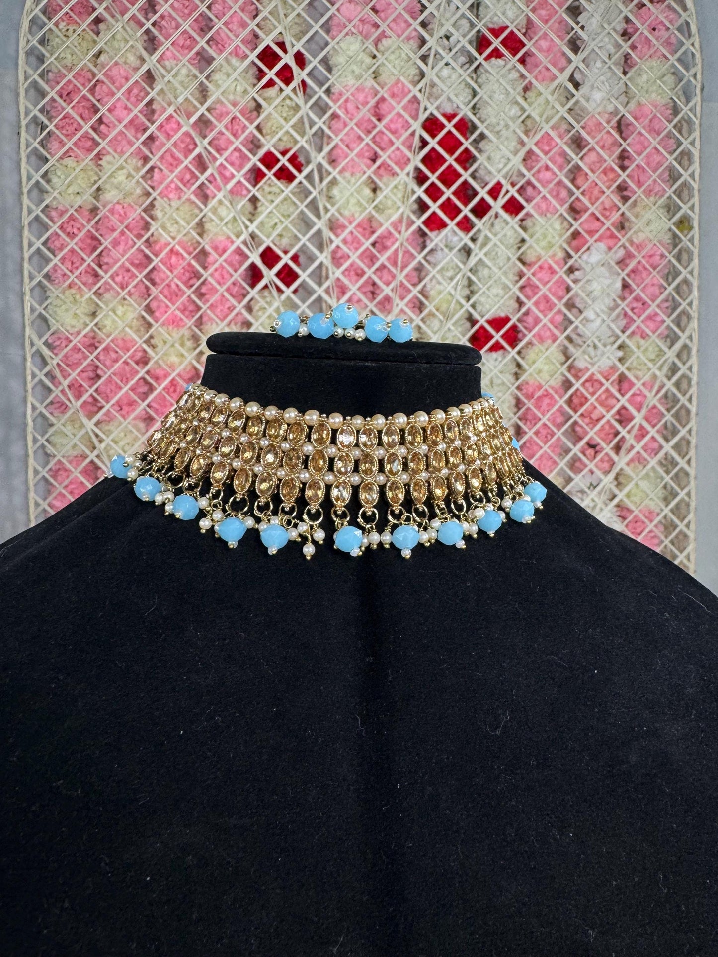 Indian jewlery set/Necklace Set/ Choker/ Bollywood Jewelry/ Indian jewelry/ Pakistani necklace/ punjabi necklace/bridal/