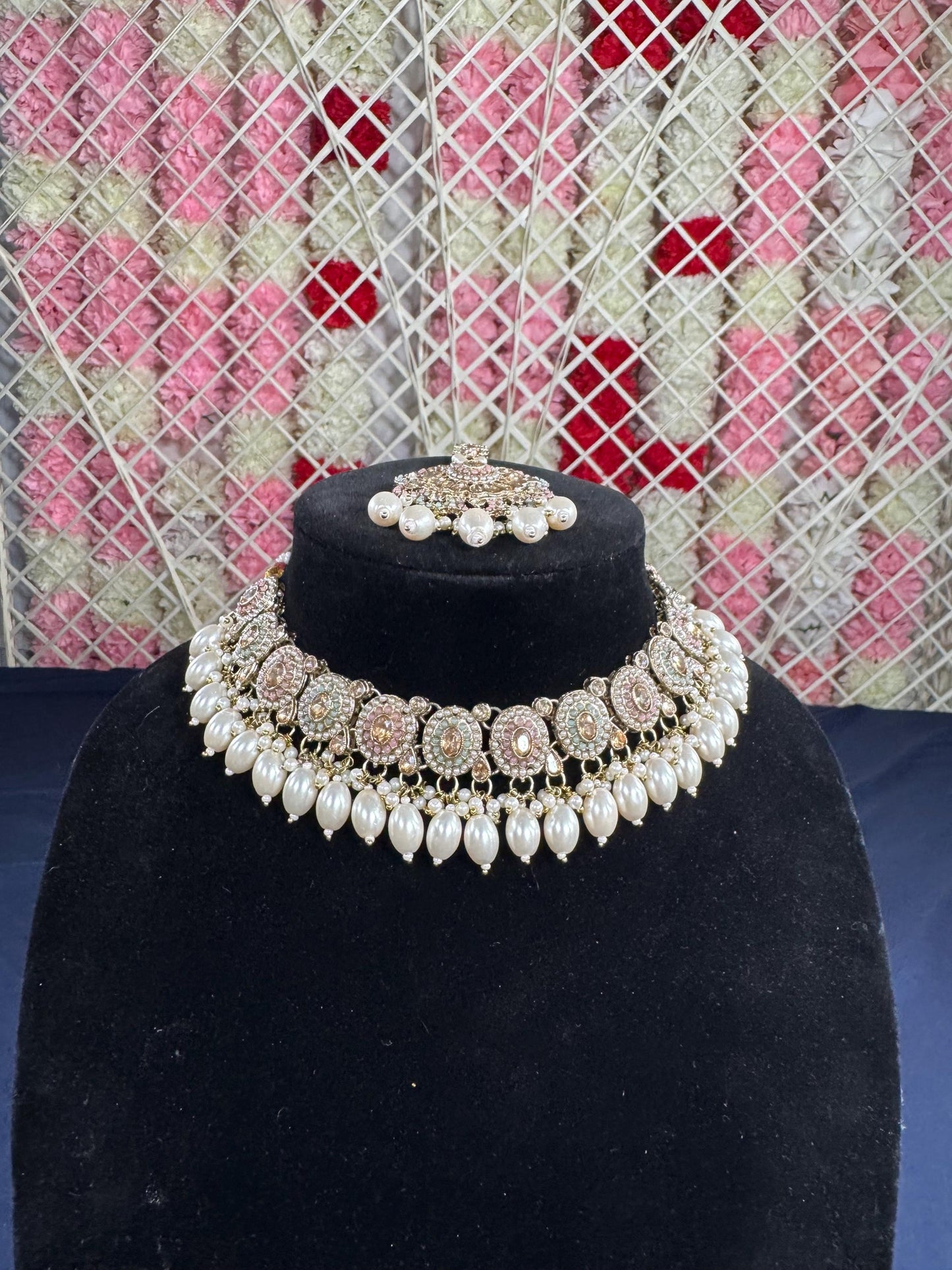 Indian jewlery set/Necklace Set/ Choker/ Bollywood Jewelry/ Indian jewelry/ Pakistani necklace/ punjabi necklace/bridal/