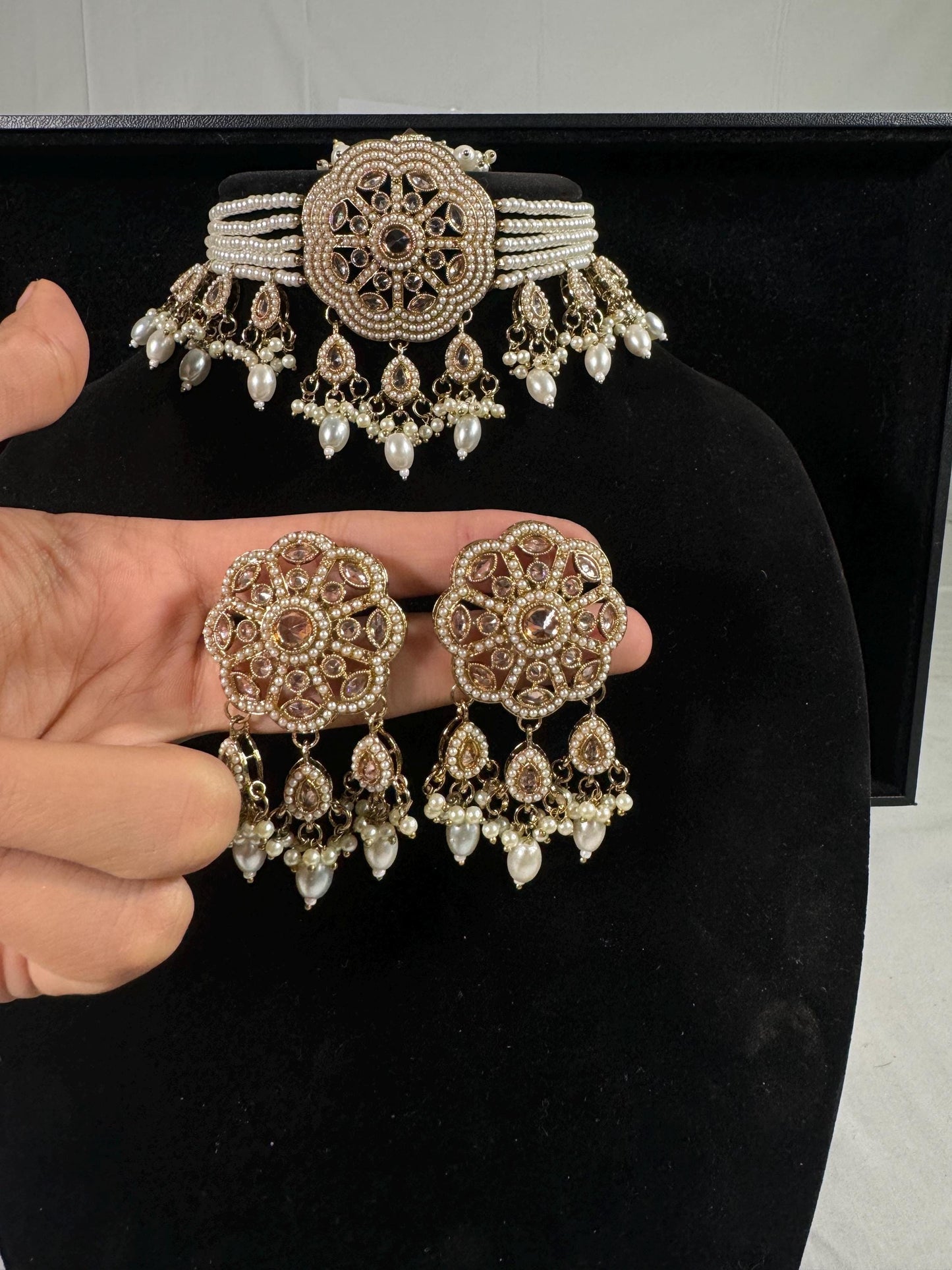 Indian jewlery set/Necklace Set/ Choker/ Bollywood Jewelry/ Indian jewelry/ Pakistani necklace/ punjabi necklace/bridal/