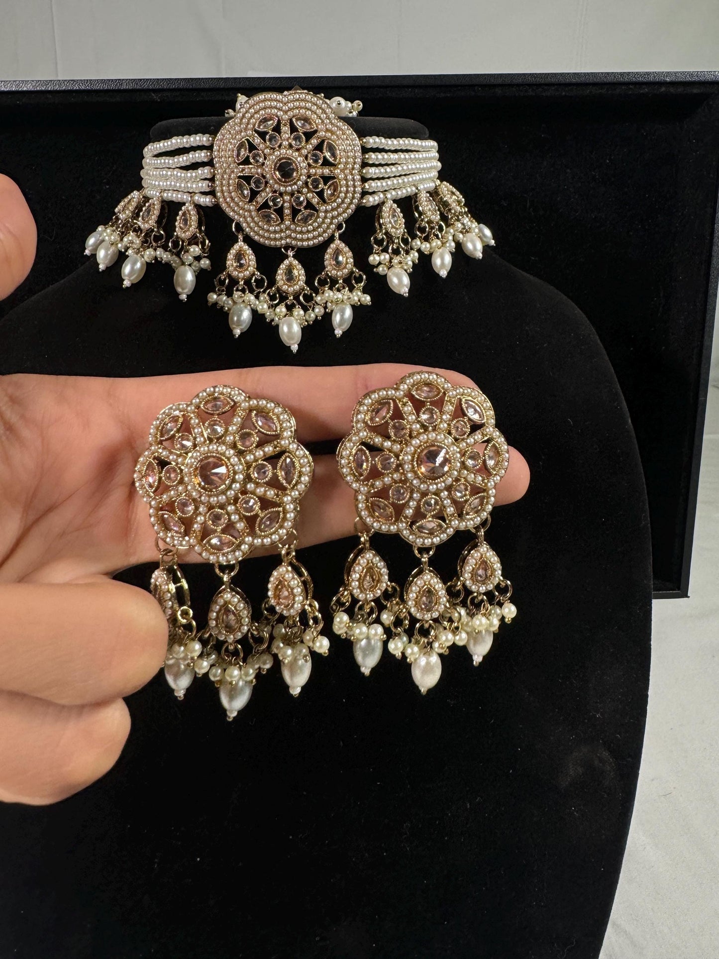 Indian jewlery set/Necklace Set/ Choker/ Bollywood Jewelry/ Indian jewelry/ Pakistani necklace/ punjabi necklace/bridal/