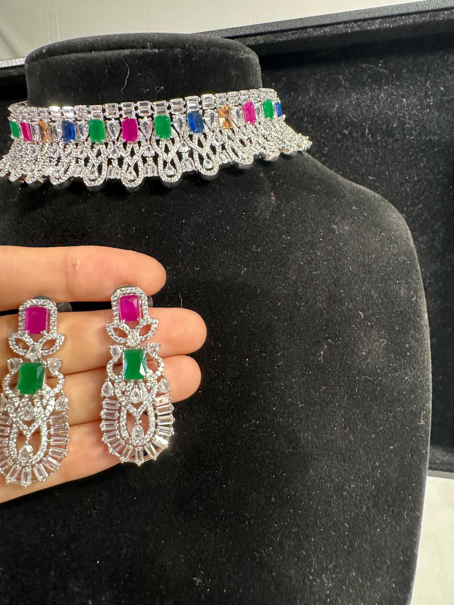 Indian jewlery set/Necklace Set/ Choker/ Bollywood Jewelry/ Indian jewelry/ Pakistani necklace/ punjabi necklace/bridal/