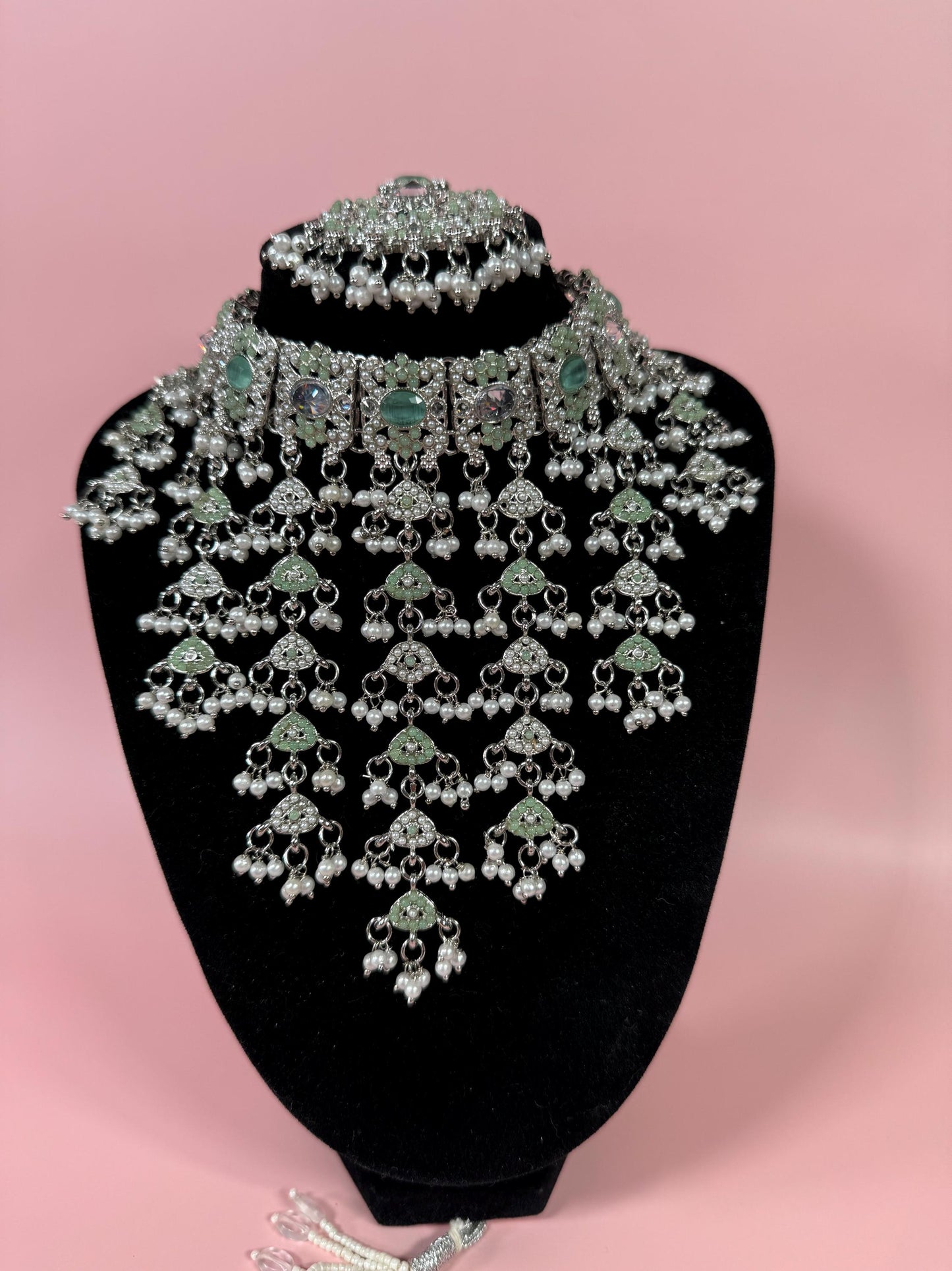 Indian jewlery set/Necklace Set/ Choker/ Bollywood Jewelry/ Indian jewelry/ Pakistani necklace/ punjabi necklace/bridal/