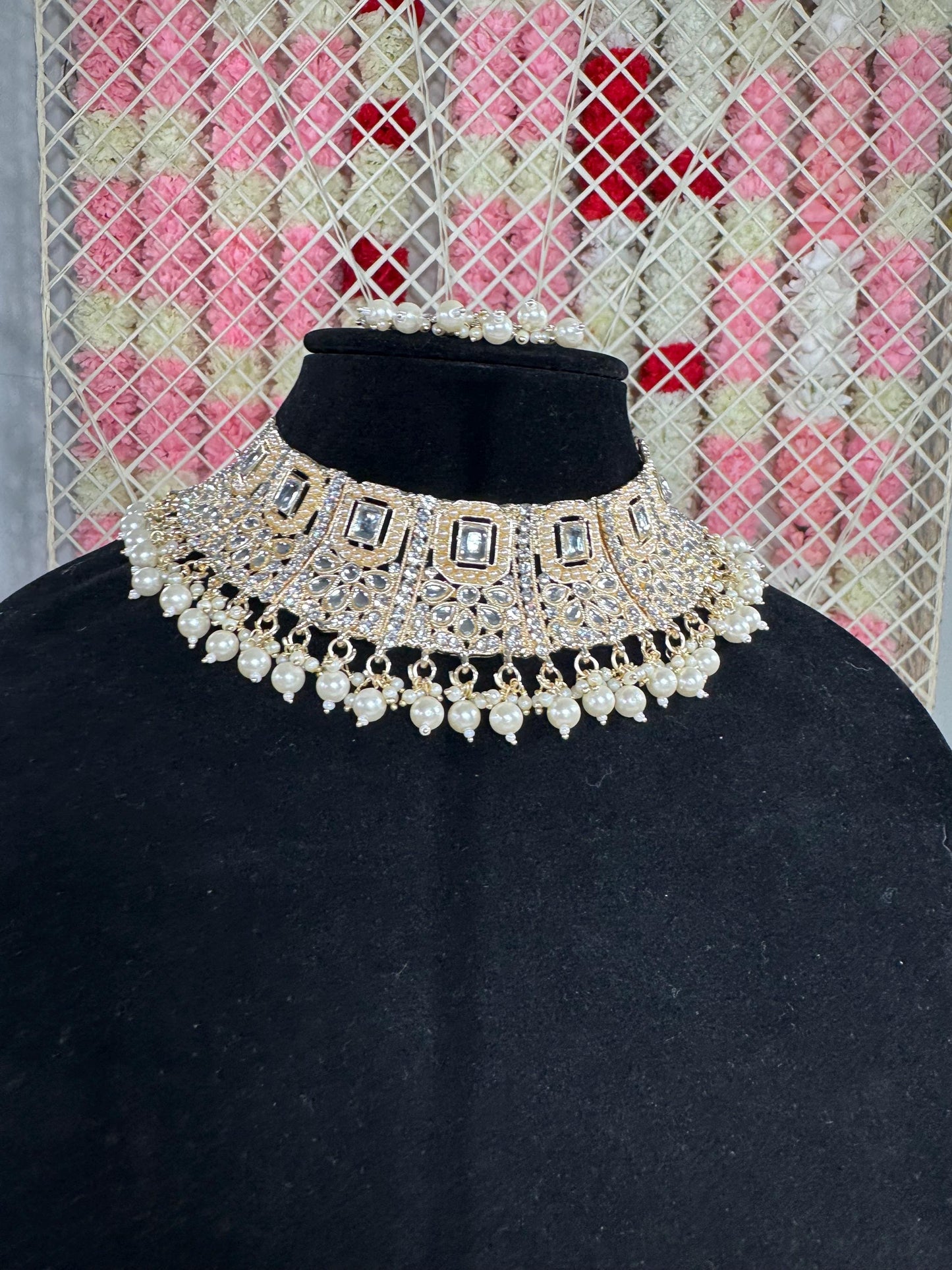 Indian jewlery set/Necklace Set/ Choker/ Bollywood Jewelry/ Indian jewelry/ Pakistani necklace/ punjabi necklace/bridal/