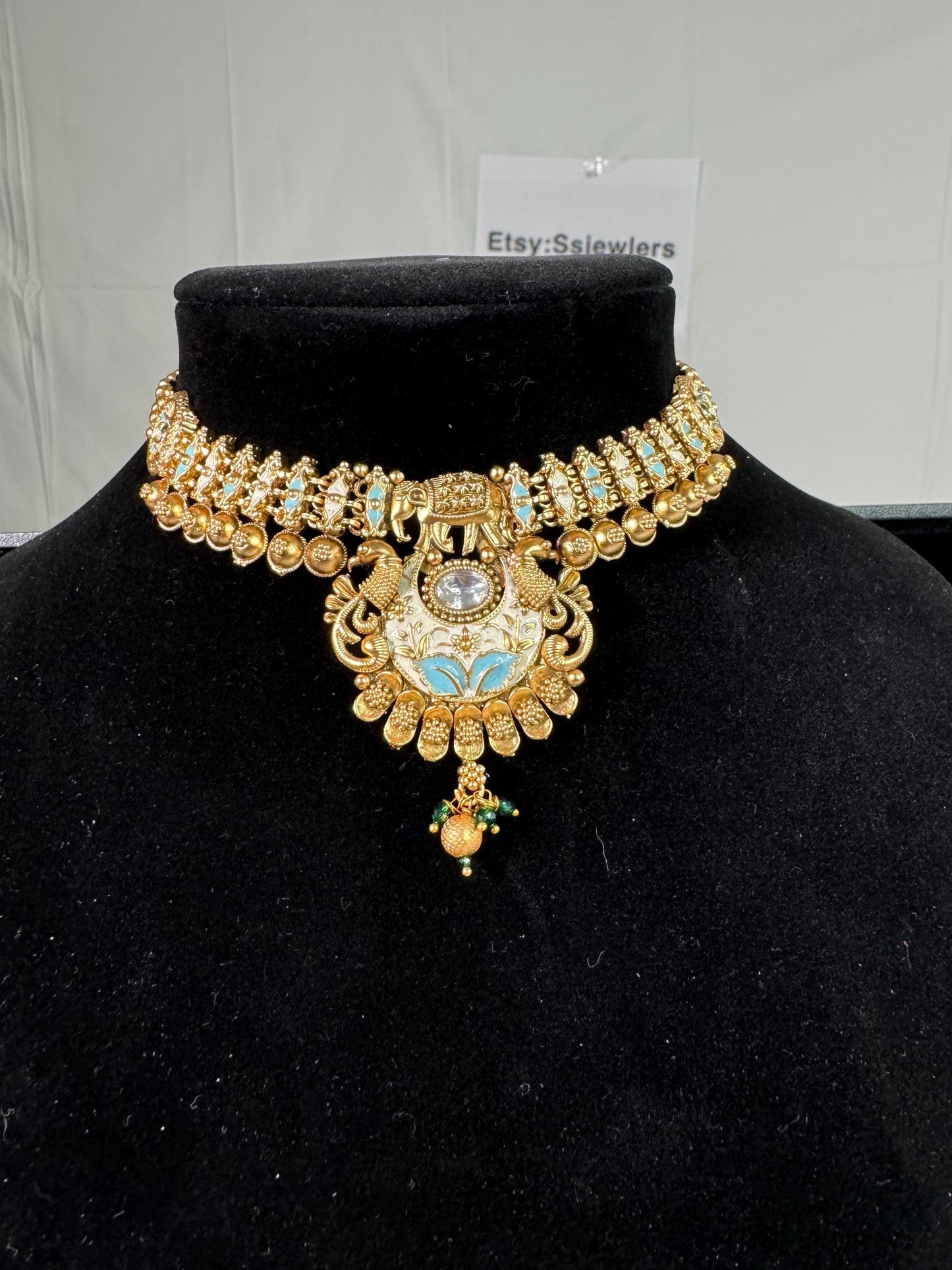 Indian jewlery set/Necklace Set/ Choker/ Bollywood Jewelry/ Indian jewelry/ Pakistani necklace/ punjabi necklace/bridal/