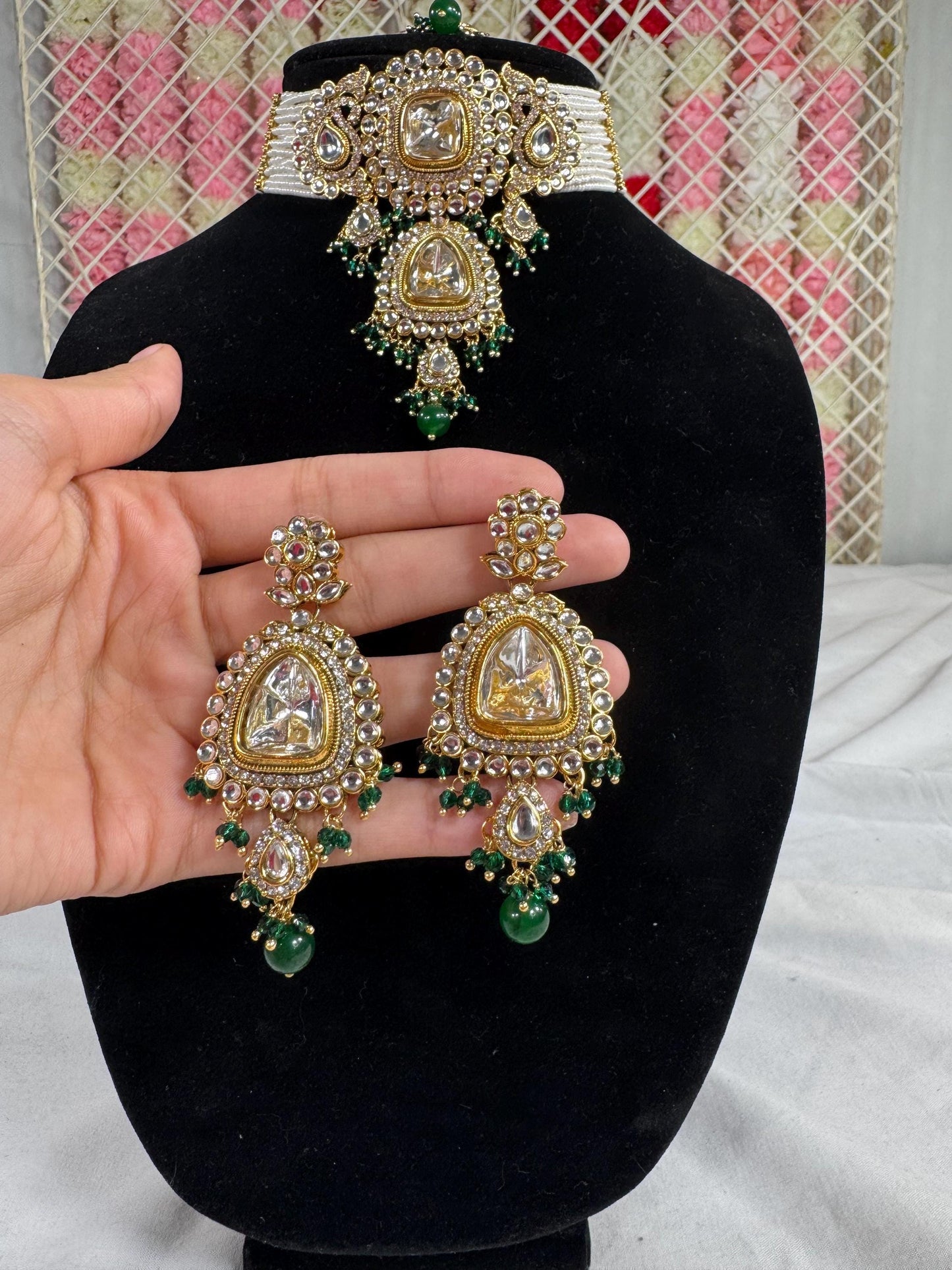 Indian jewlery set/Necklace Set/ Choker/ Bollywood Jewelry/ Indian jewelry/ Pakistani necklace/ punjabi necklace/bridal/
